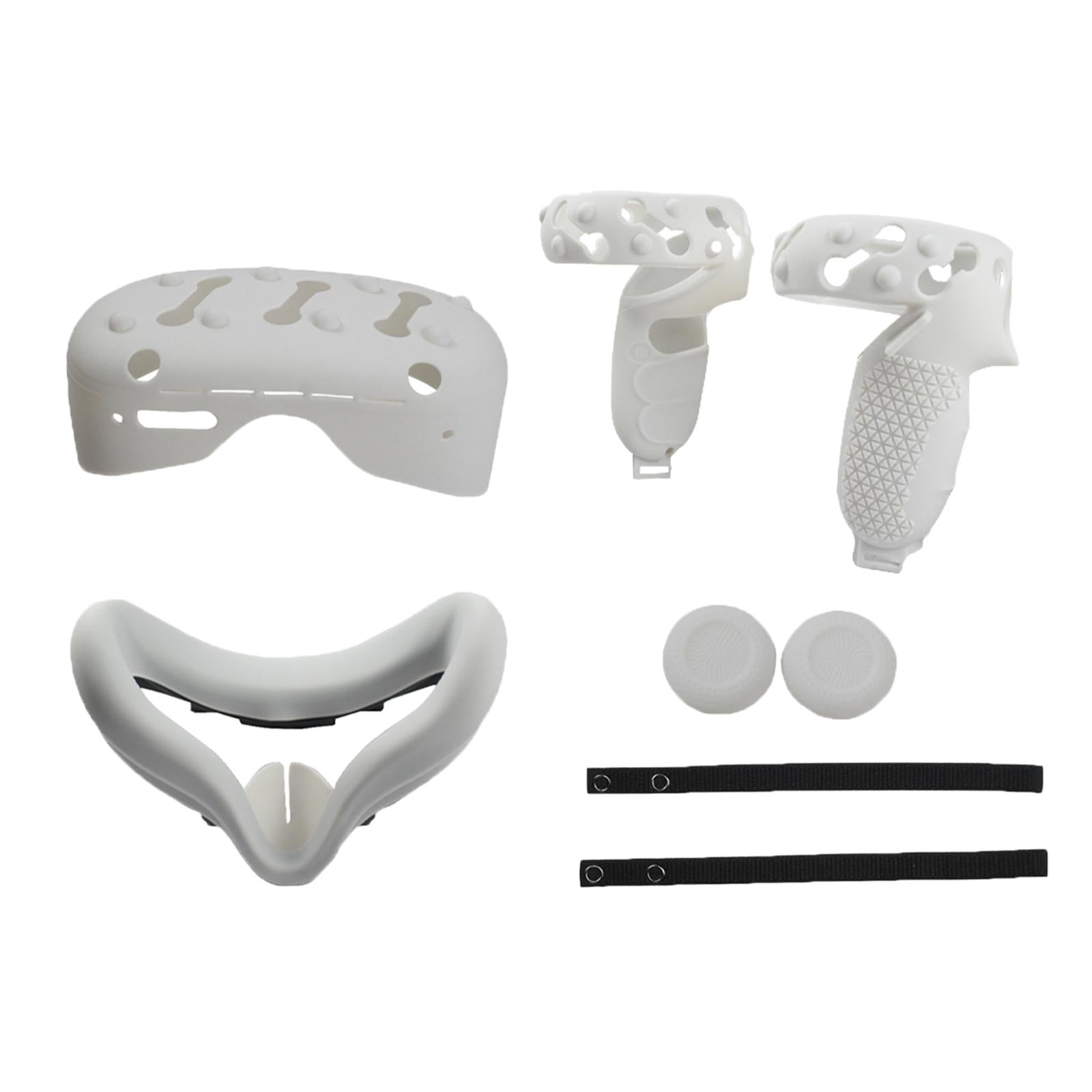 VR Face Cover Skin Set Bundle for Oculus Quest 2 Face Protect  white