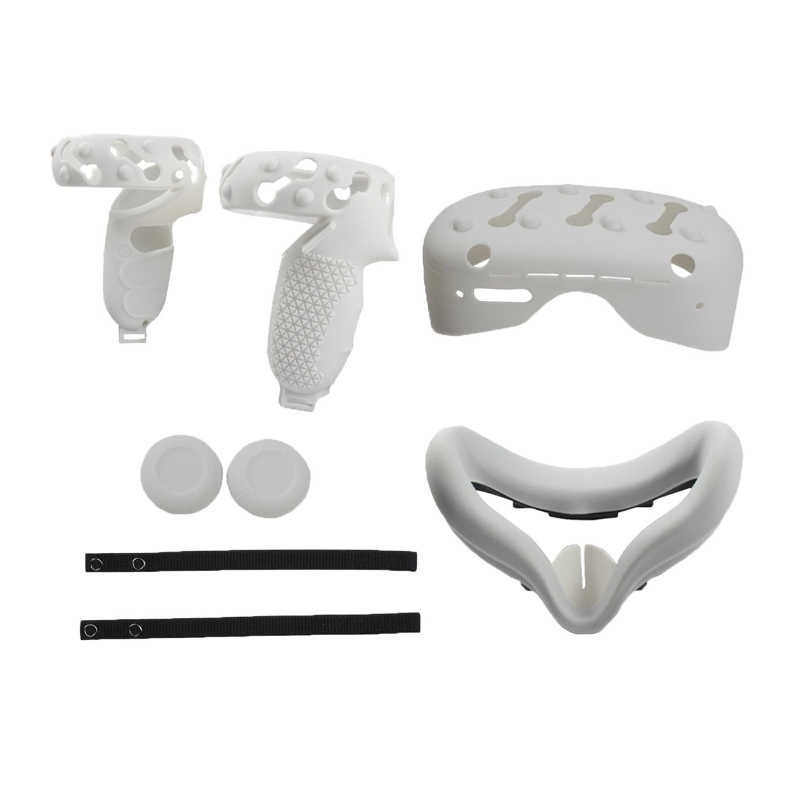 VR Face Cover Skin Set Bundle for Oculus Quest 2 Face Protect  white