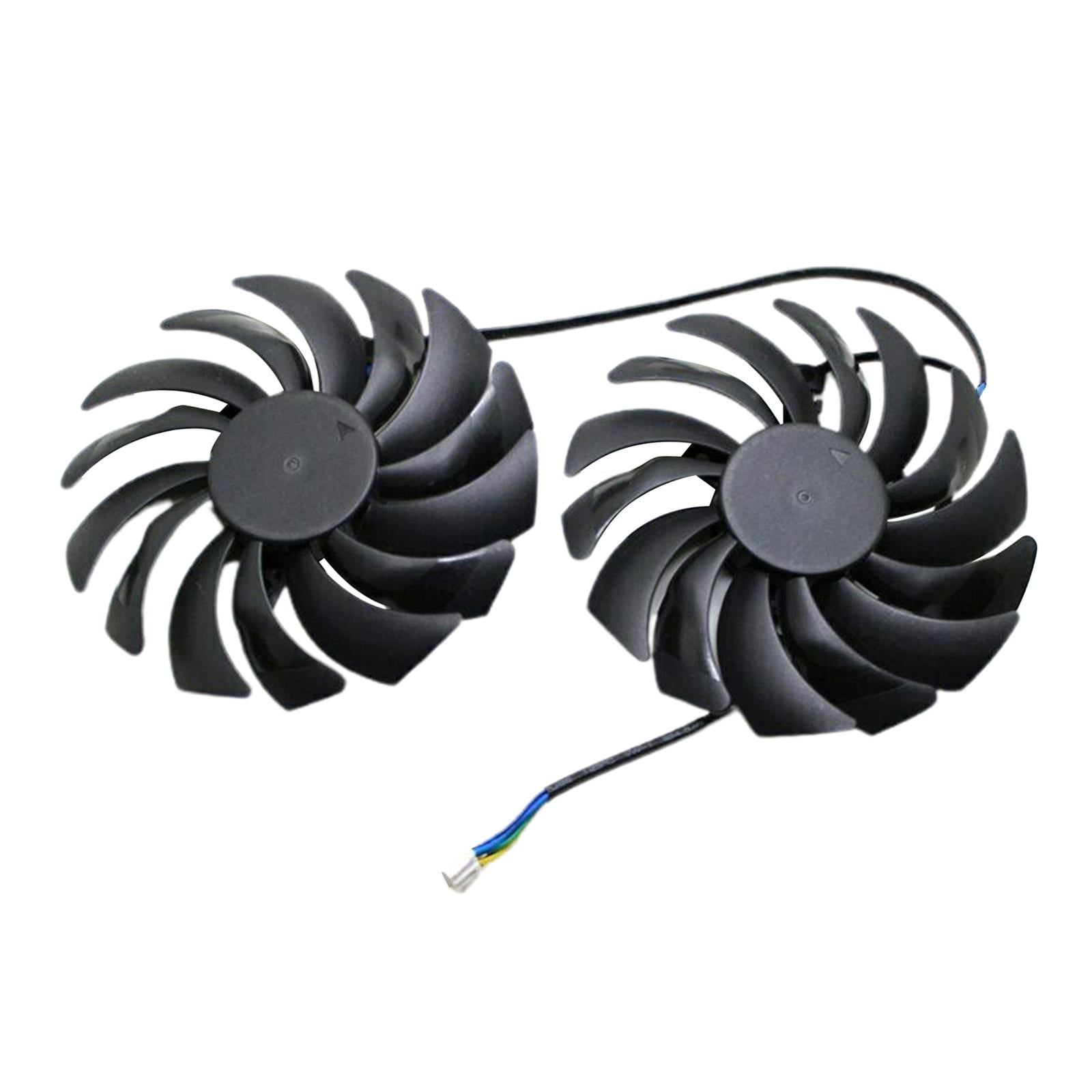 2 Packs Graphics Card Fan PLD10010B12HH 0.40A for MSI GTX1080Ti 1070 580