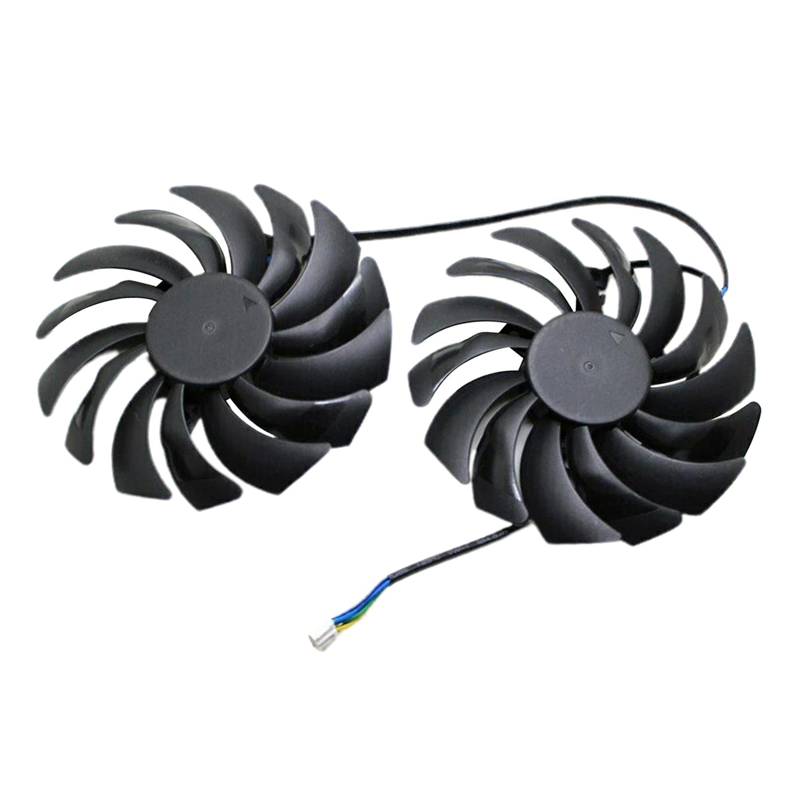 2 Packs Graphics Card Fan PLD10010B12HH 0.40A for MSI GTX1080Ti 1070 580