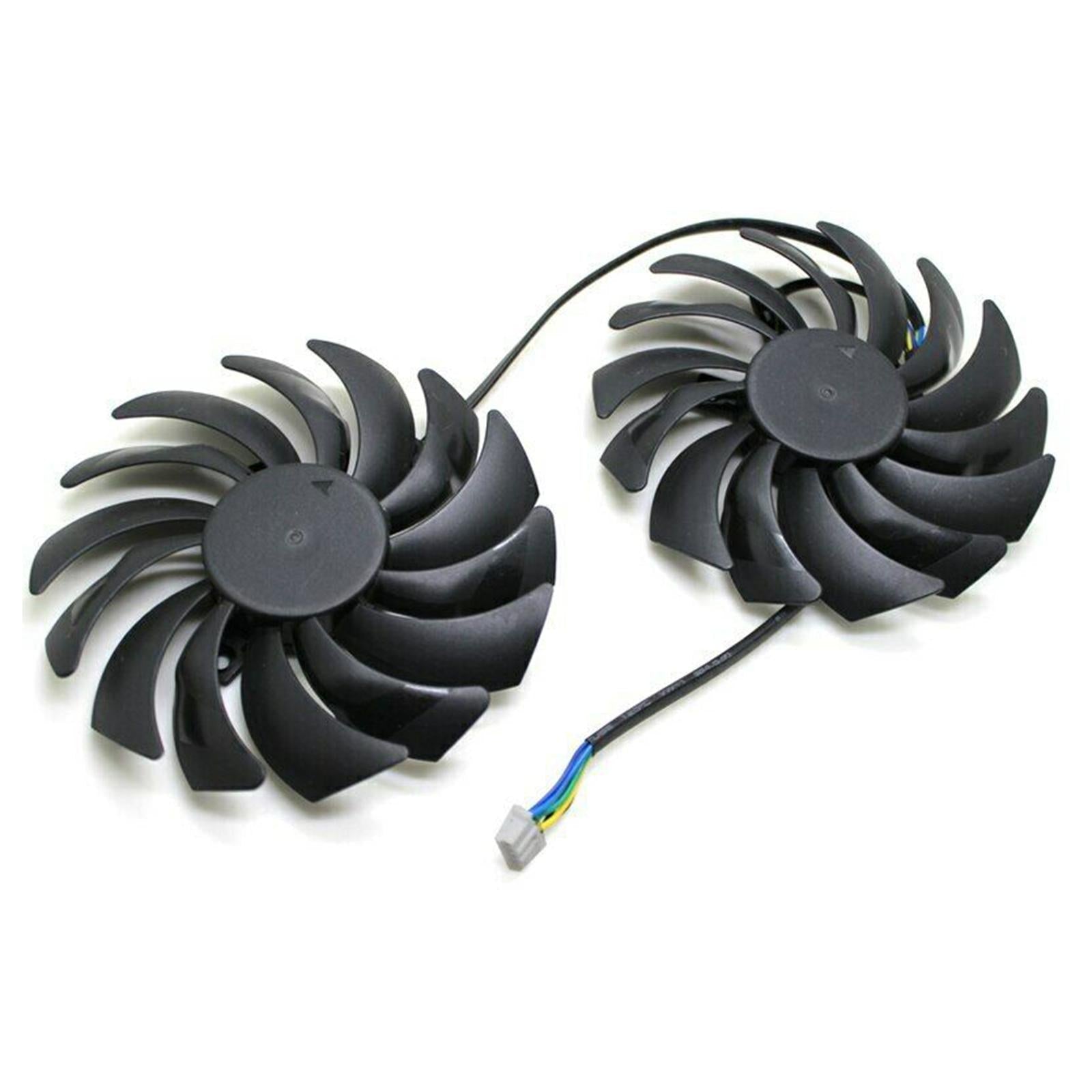 2 Packs Graphics Card Fan PLD10010B12HH 0.40A for MSI GTX1080Ti 1070 580