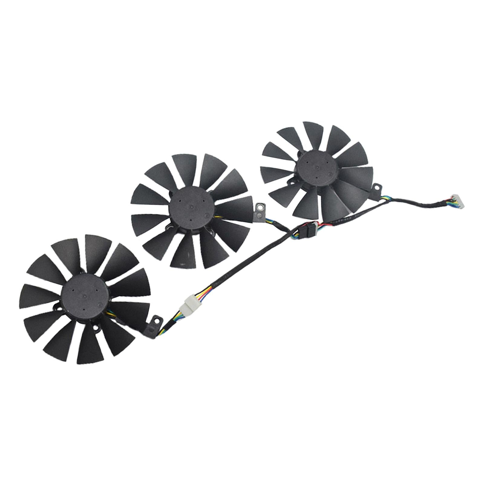 3x Computer Graphics Card Cooling Fan for ASUS Strix GTX 980ti GTX 1060