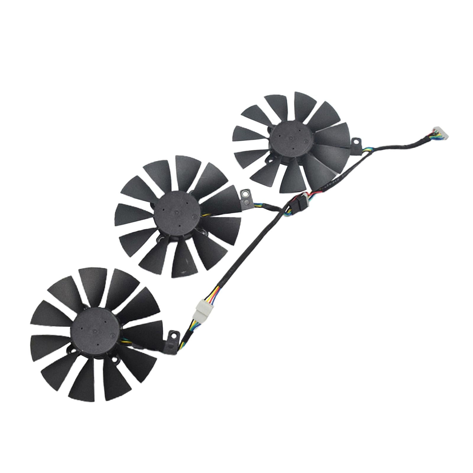 3x Computer Graphics Card Cooling Fan for ASUS Strix GTX 980ti GTX 1060