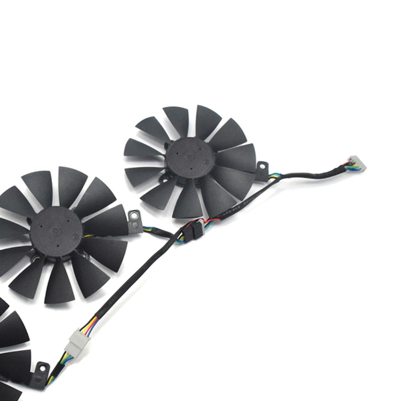 3x Computer Graphics Card Cooling Fan for ASUS Strix GTX 980ti GTX 1060