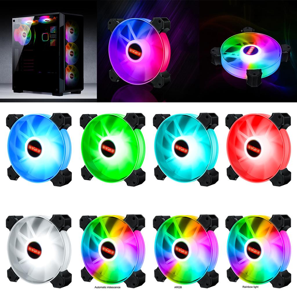 12cm LED RGB PC Case Cooling Fan Easy to Install High-speed Red Light