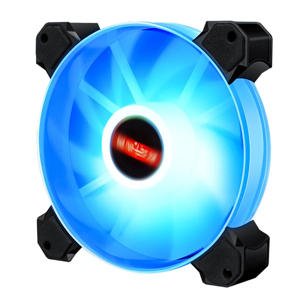 12cm LED RGB PC Case Cooling Fan Easy to Install High-speed Blue Light 01