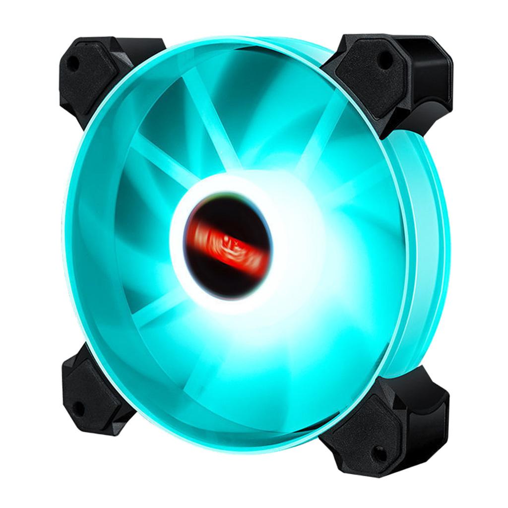 12cm LED RGB PC Case Cooling Fan Easy to Install High-speed Blue Light 02