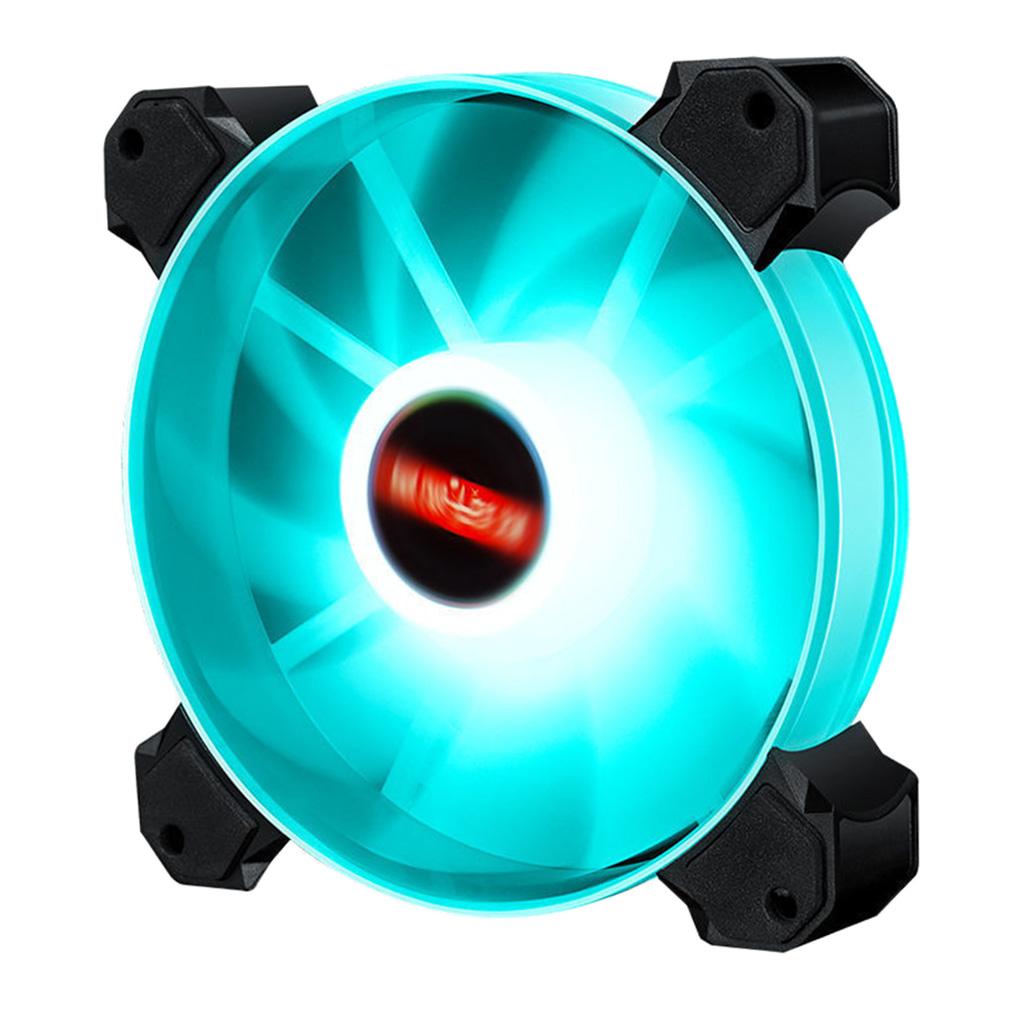 12cm LED RGB PC Case Cooling Fan Easy to Install High-speed Blue Light 02