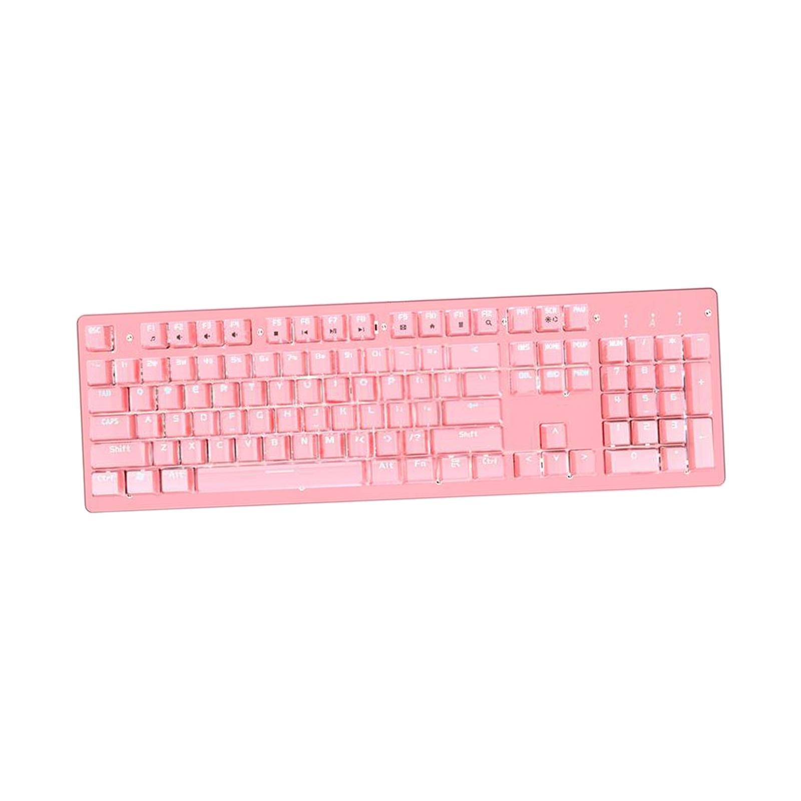 USB Wired Mechanical Keyboard Quick-Response for Windows PC Gamers Desktop Cyan Switch