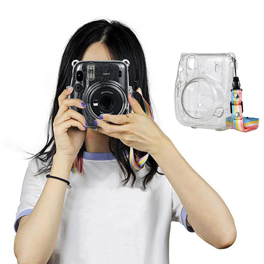 Protective Hard Case Anti-dust Strap for Instax Mini11 Polaroid Cameras