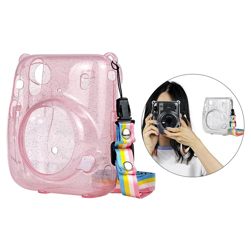 Protective Hard Case Anti-dust Strap for Instax Mini 11 Polaroid Cameras