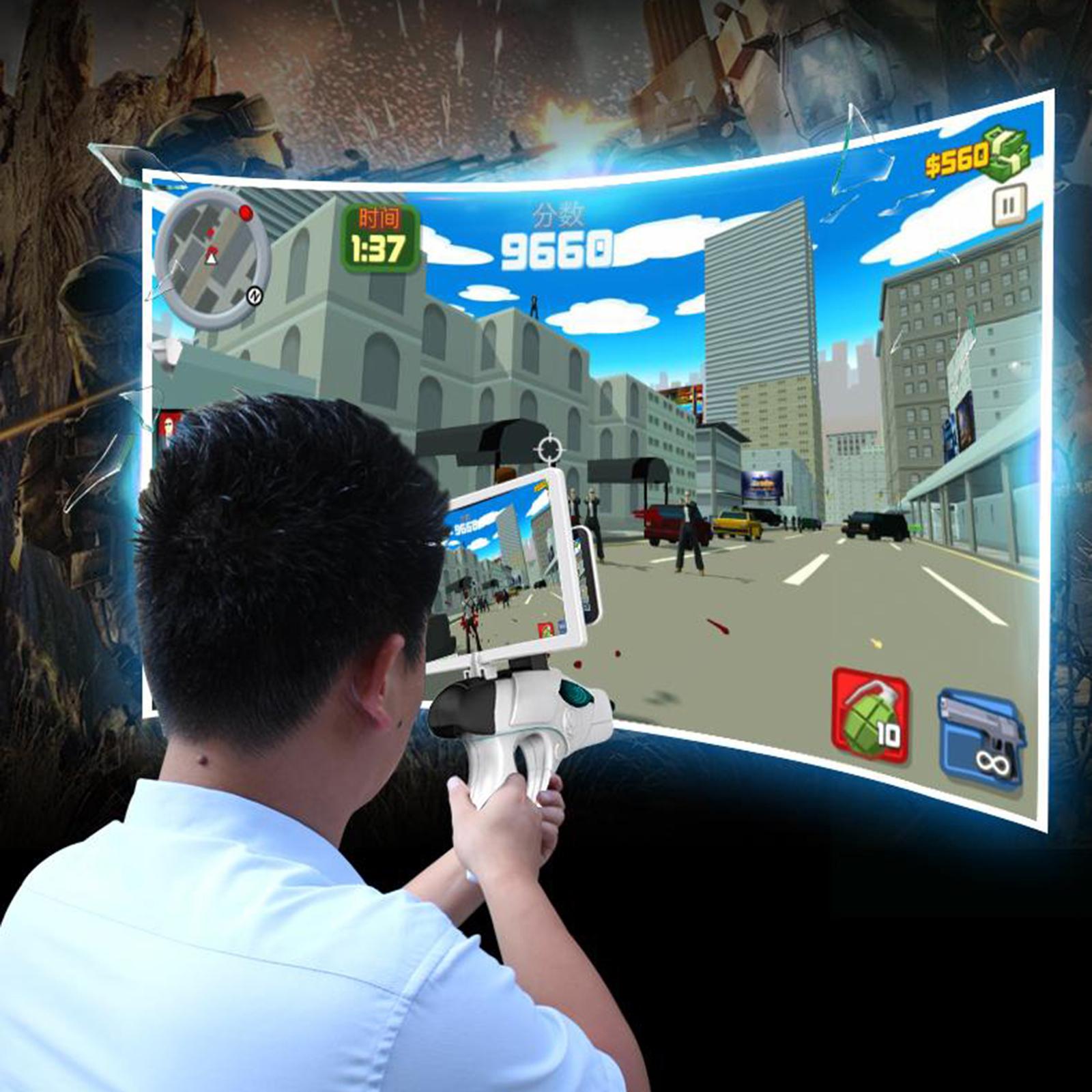 3D Augmented Reality Game Gun Shooting Games DIY Toy Gun A9 with amplifier