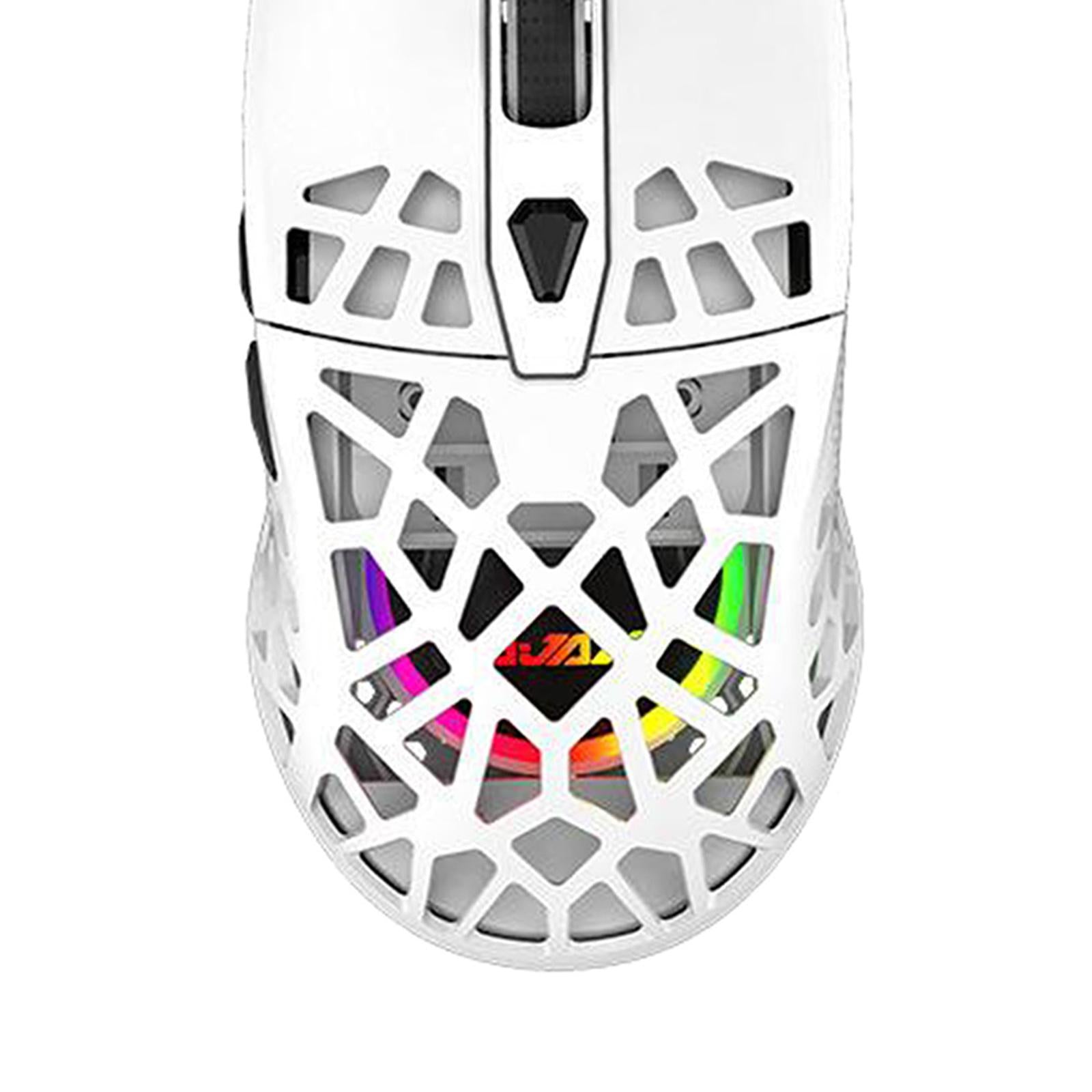 Ultralight RGB Gaming Mouse Wired Honeycomb Design for Computer White