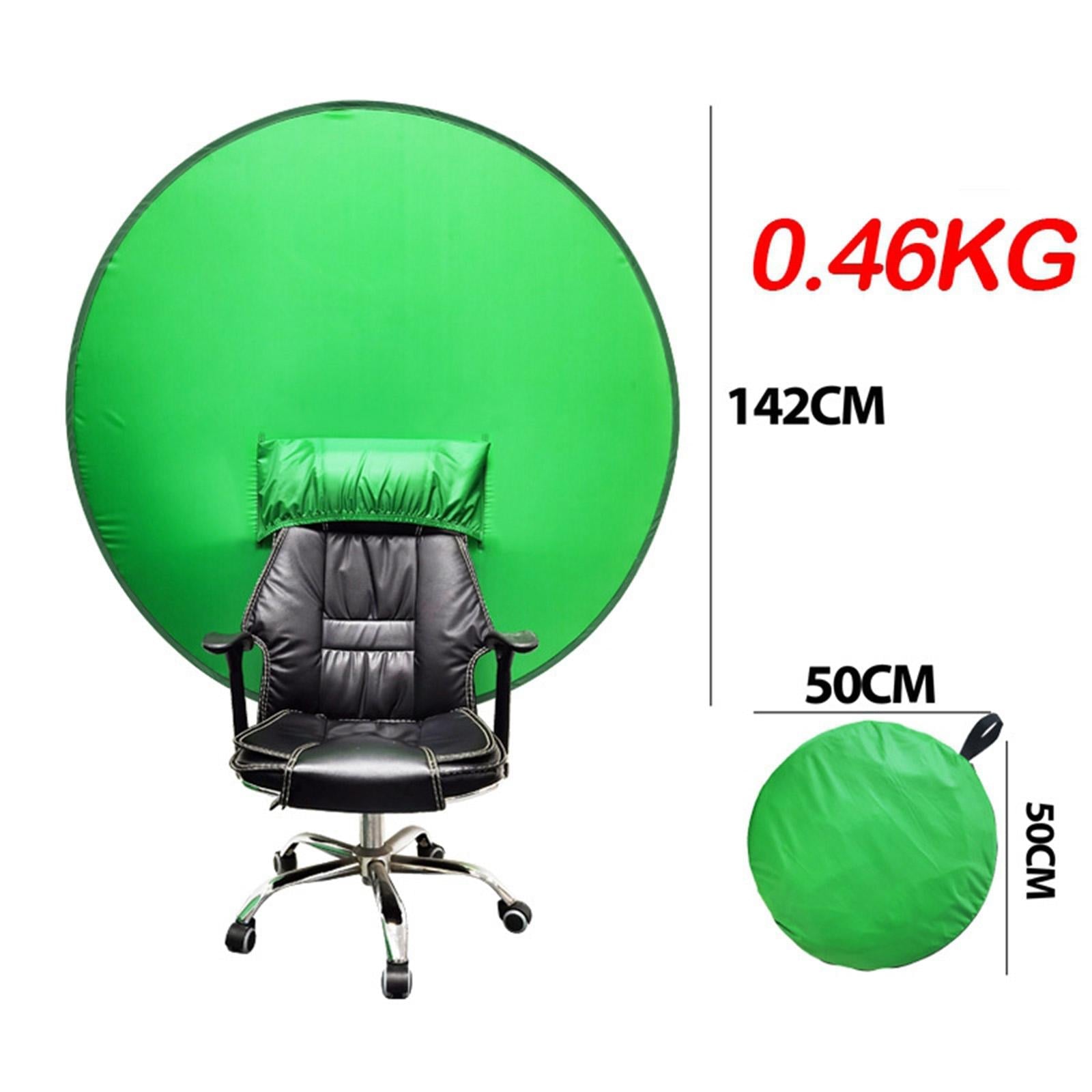 Pop up Green/Blue Screen Background Screen Backdrops Cloth for Chairs Zoom 55.90inch green