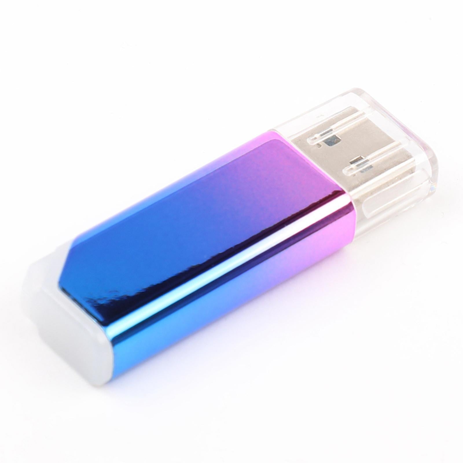 Portable USB Flash Drive USB3.0 Metal USB Memory Stick Gradient Purple 64GB