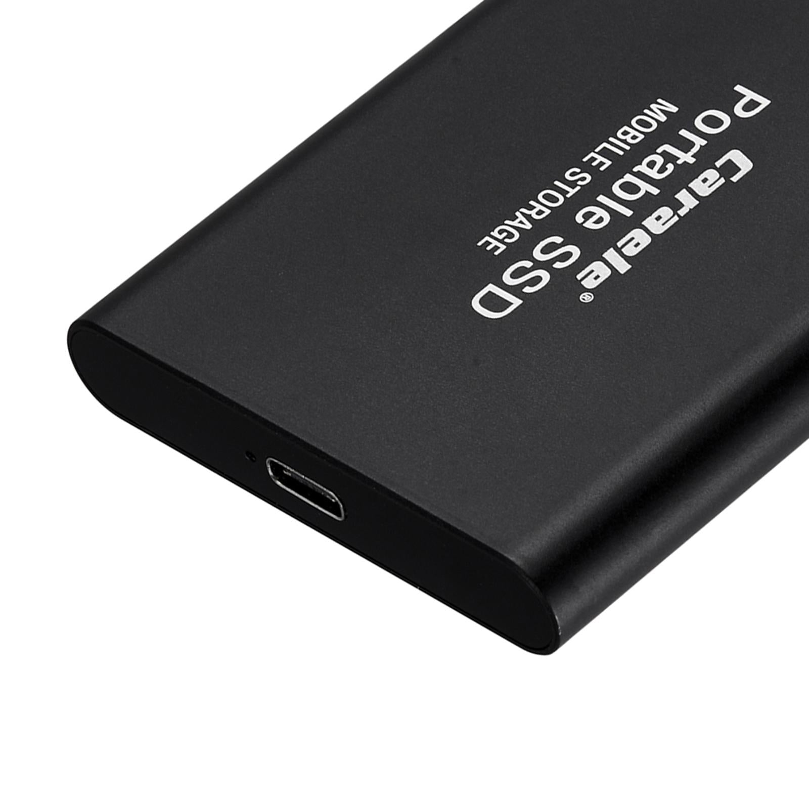 USB 3.1 Solid State Drive External Hard Drive SSD Compatible for Desktop PS4 black