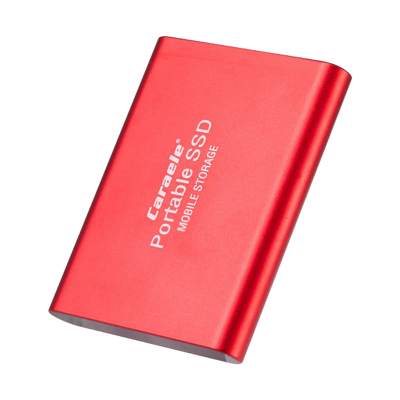 USB 3.1 Solid State Drive External Hard Drive SSD Compatible for Desktop PS4 red