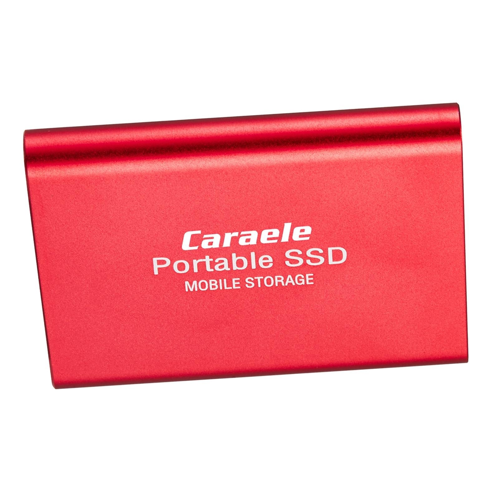 USB 3.1 Solid State Drive External Hard Drive SSD Compatible for Desktop PS4 red