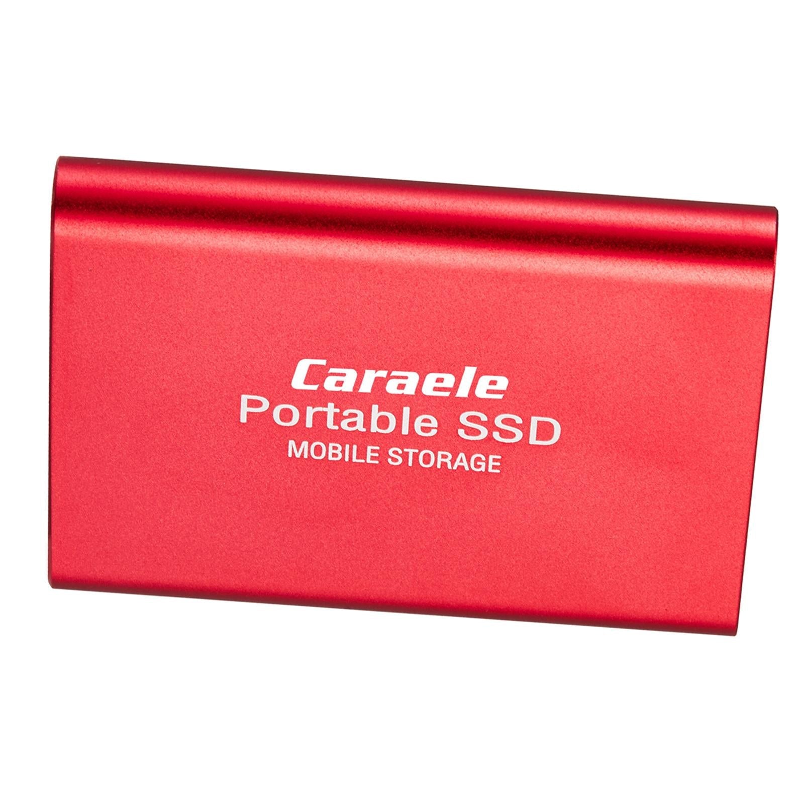 USB 3.1 Solid State Drive External Hard Drive SSD Compatible for Desktop PS4 red