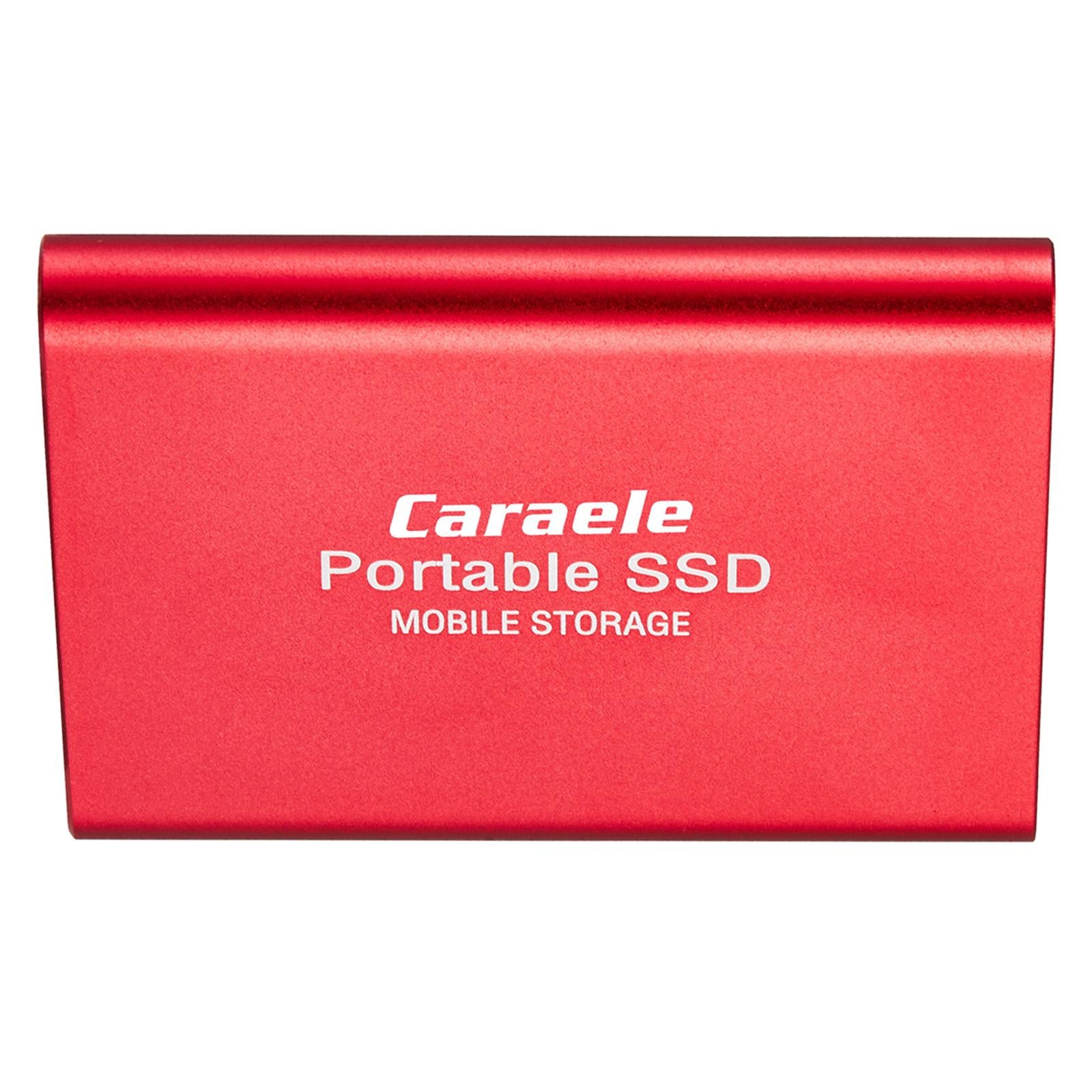 USB 3.1 Solid State Drive External Hard Drive SSD Compatible for Desktop PS4 red