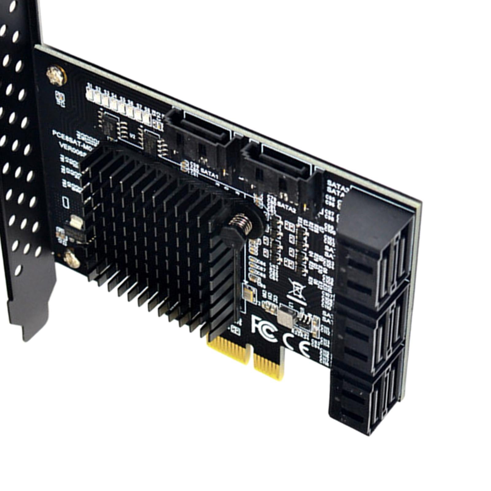 PCI-e SATA Expansion Card 8 Port Board Controller 6Gbps for Desktop PC