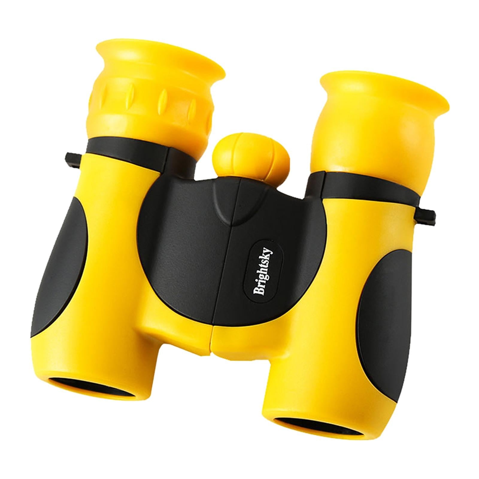 Shockproof Binoculars Small 8x21 for Kids Discover Travel Camping yellow