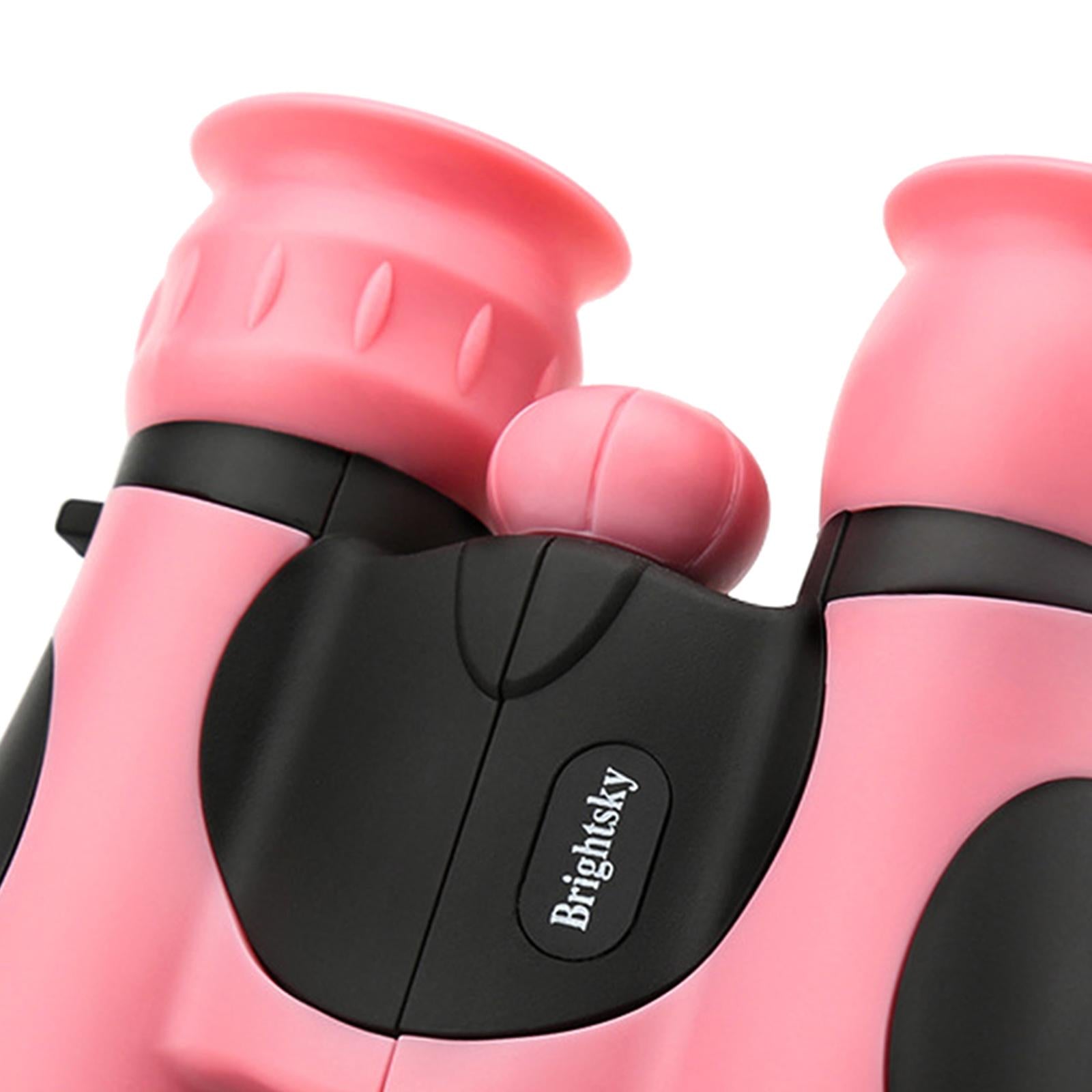 Shockproof Binoculars Small 8x21 for Kids Discover Travel Camping pink