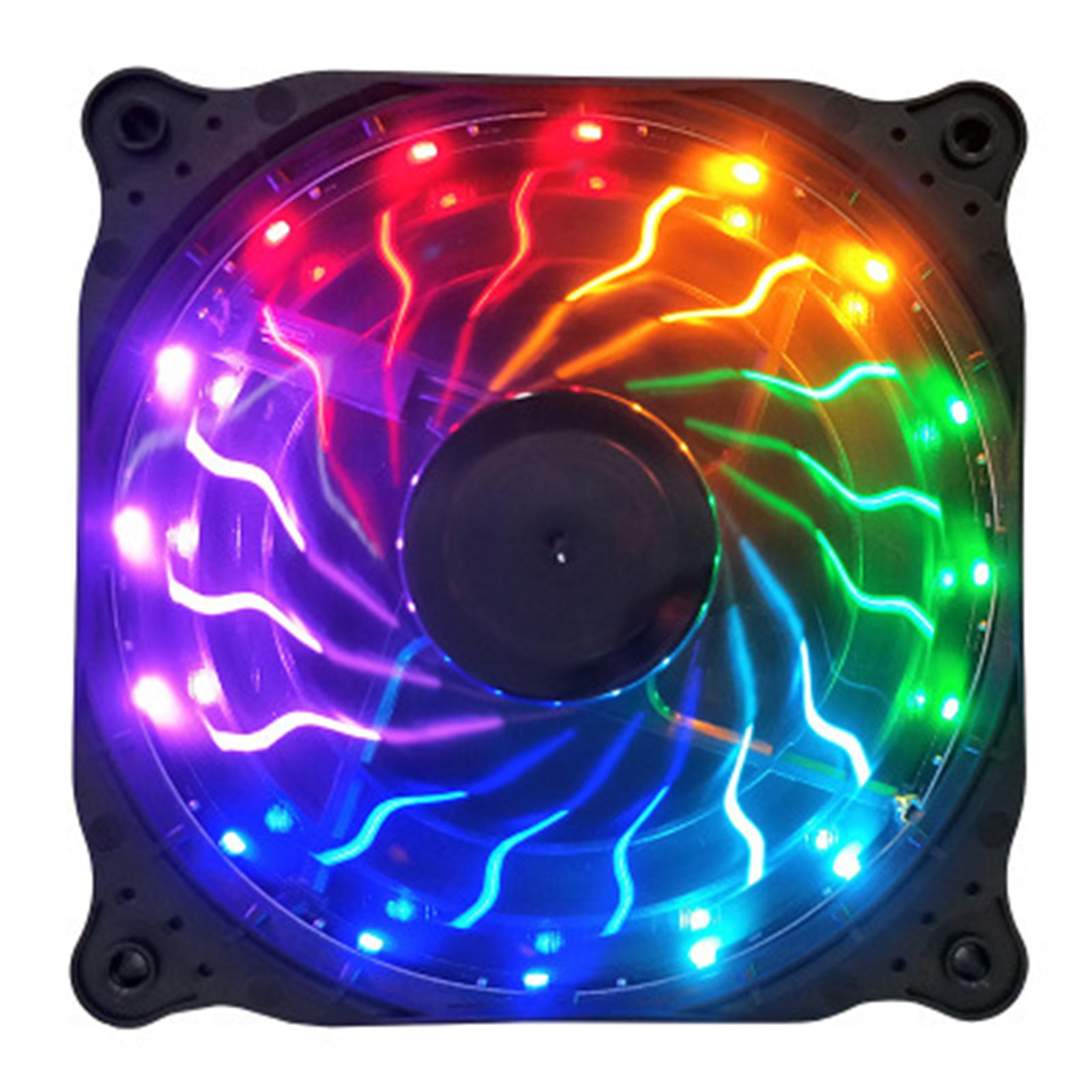 12cm RGB Computer Case Cooling Fan with Controller Remote 3 fan controller A