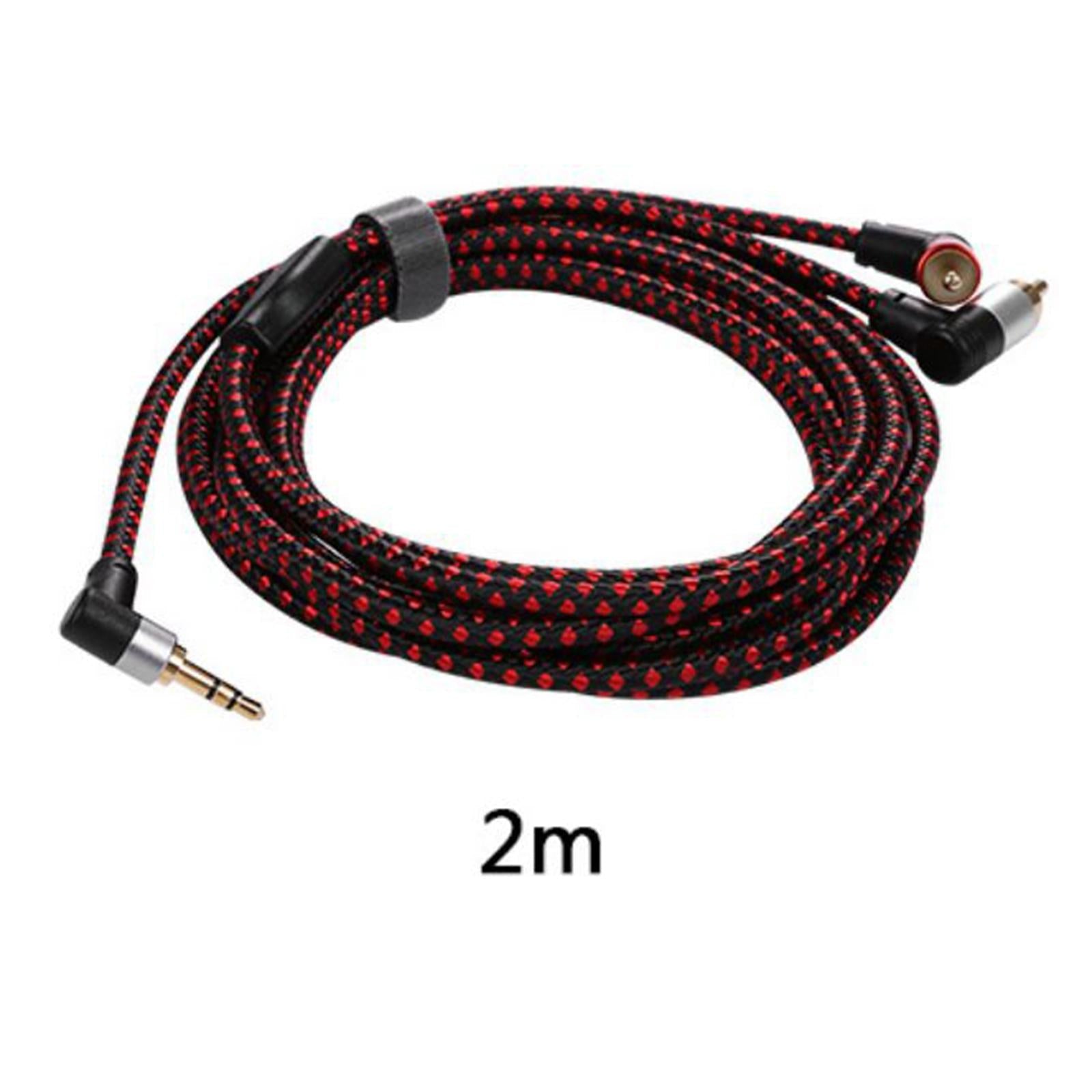 3.5mm Male to 2 RCA Male Stereo Audio Cable Y Splitter Adaptor Cable 2 Meter