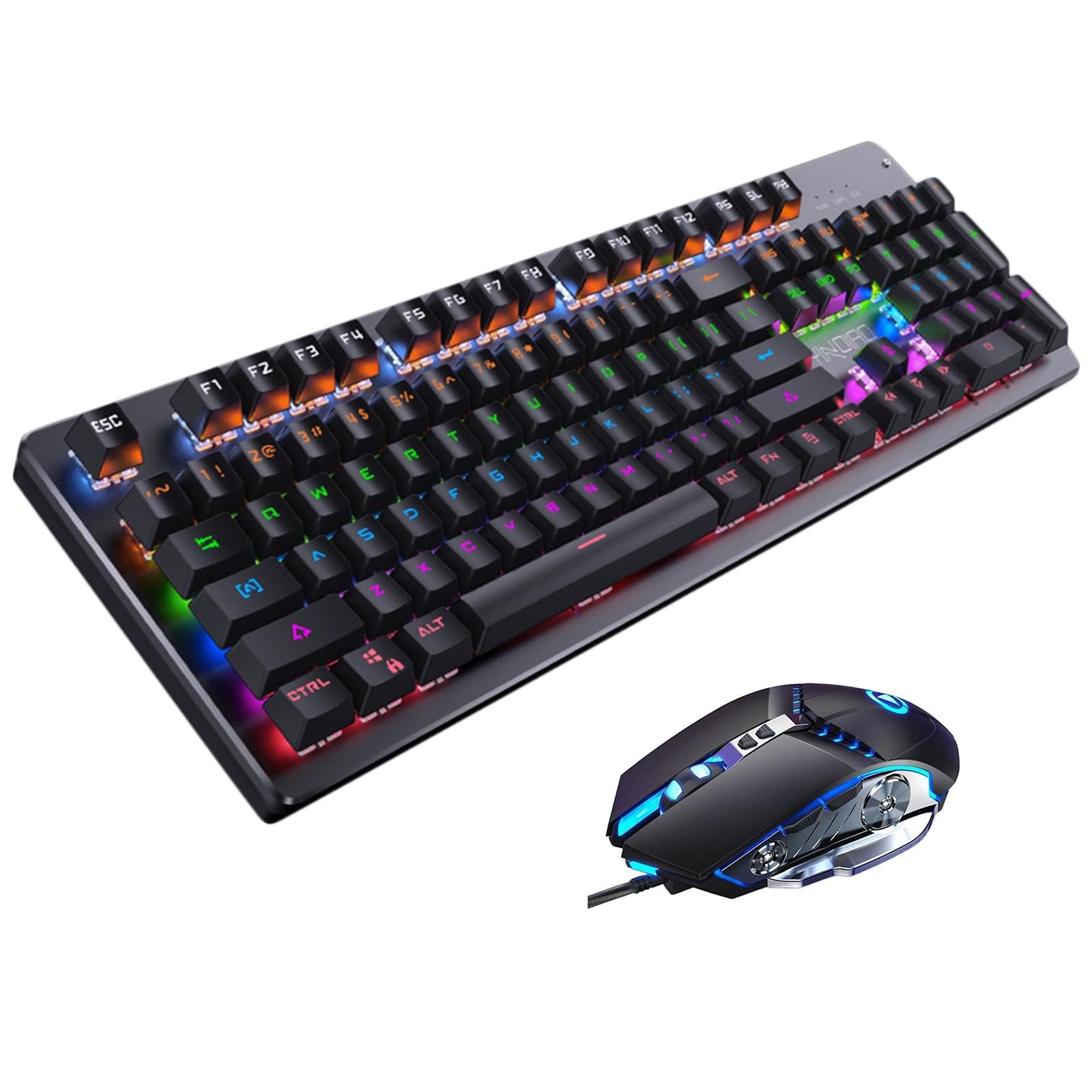 Wired Gaming Keyboard and Mouse Combo 104 Keys  Set B Linear Action