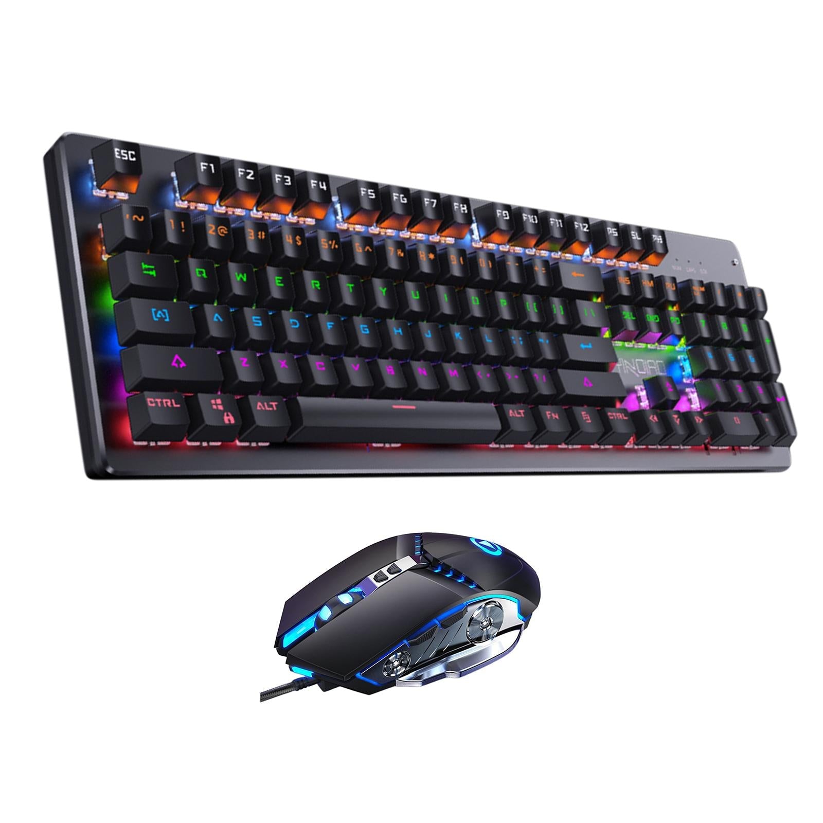 Wired Gaming Keyboard and Mouse Combo 104 Keys  Set B Linear Action