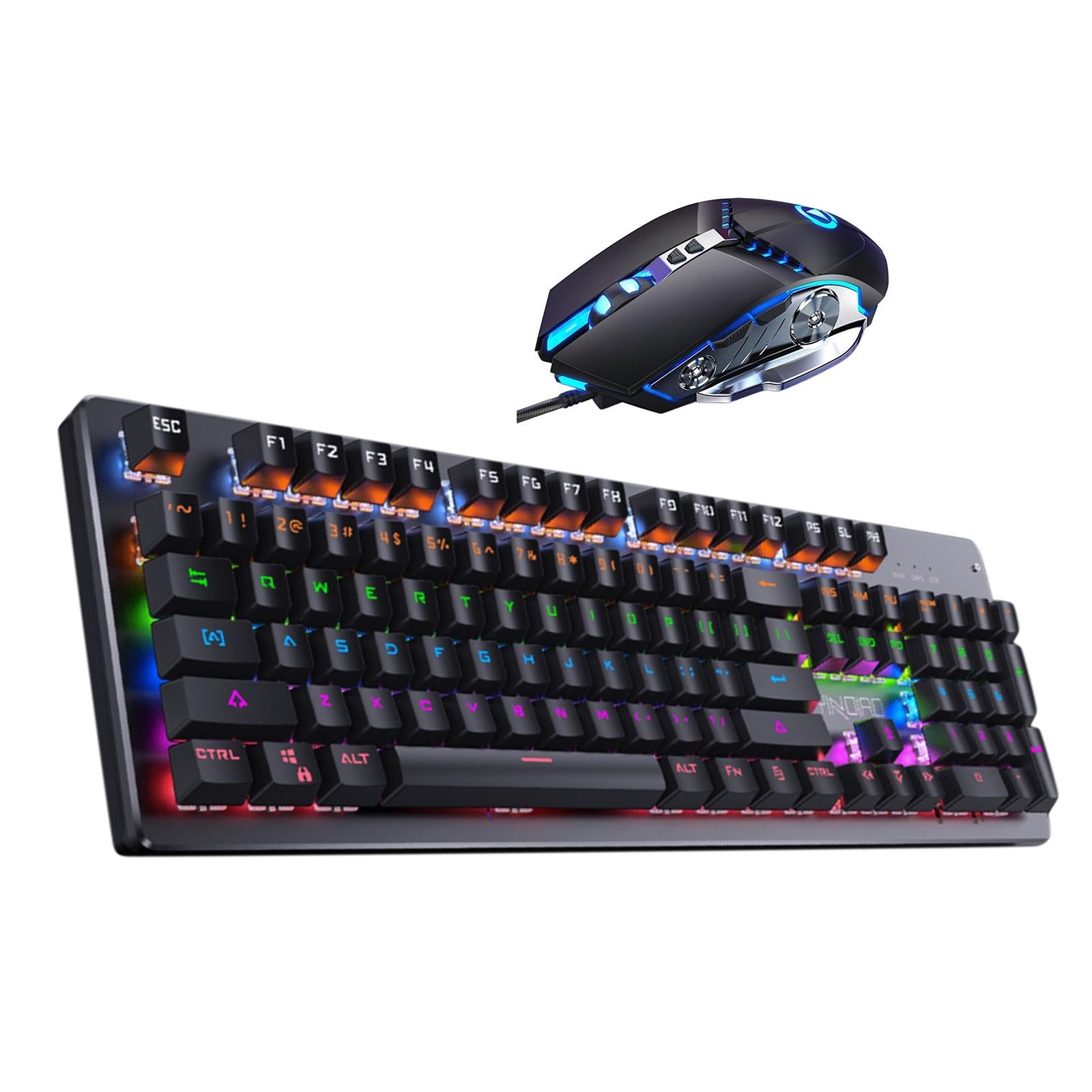 Wired Gaming Keyboard and Mouse Combo 104 Keys  Set B Linear Action