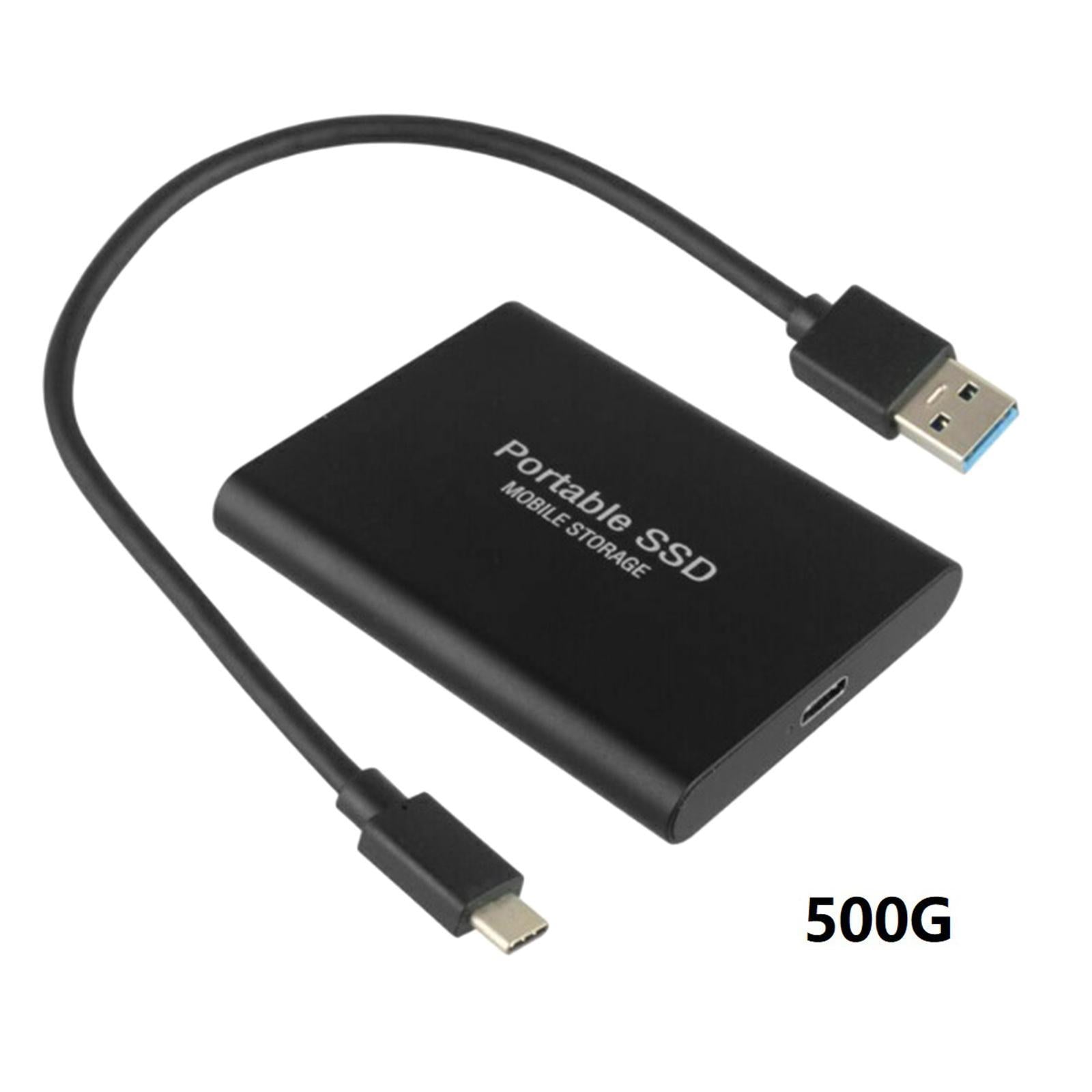 USB 3.1 Gen-1 SSD External Storage Up to 1050 MB/s black 500GB