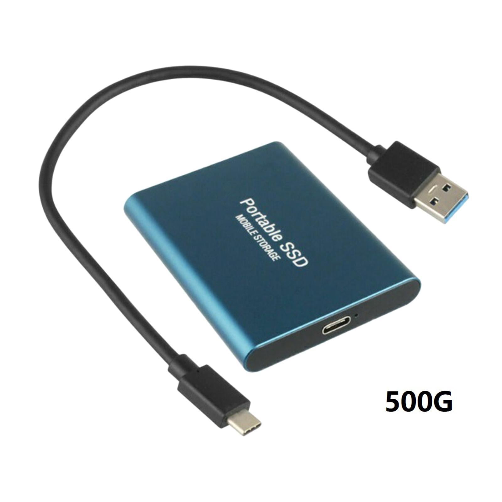 USB 3.1 Gen-1 SSD External Storage Up to 1050 MB/s blue 500GB