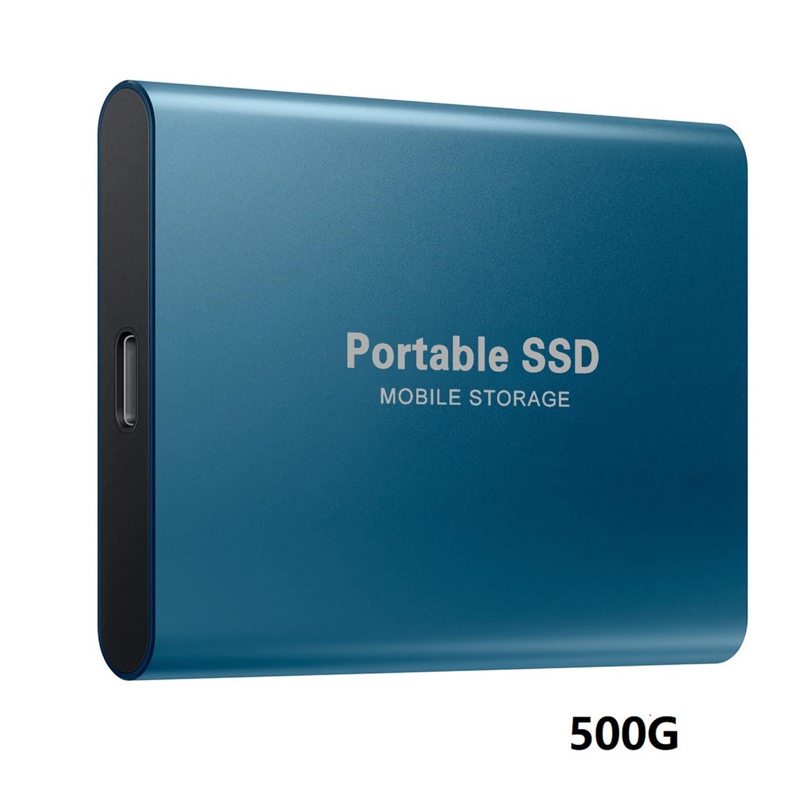 USB 3.1 Gen-1 SSD External Storage Up to 1050 MB/s blue 500GB