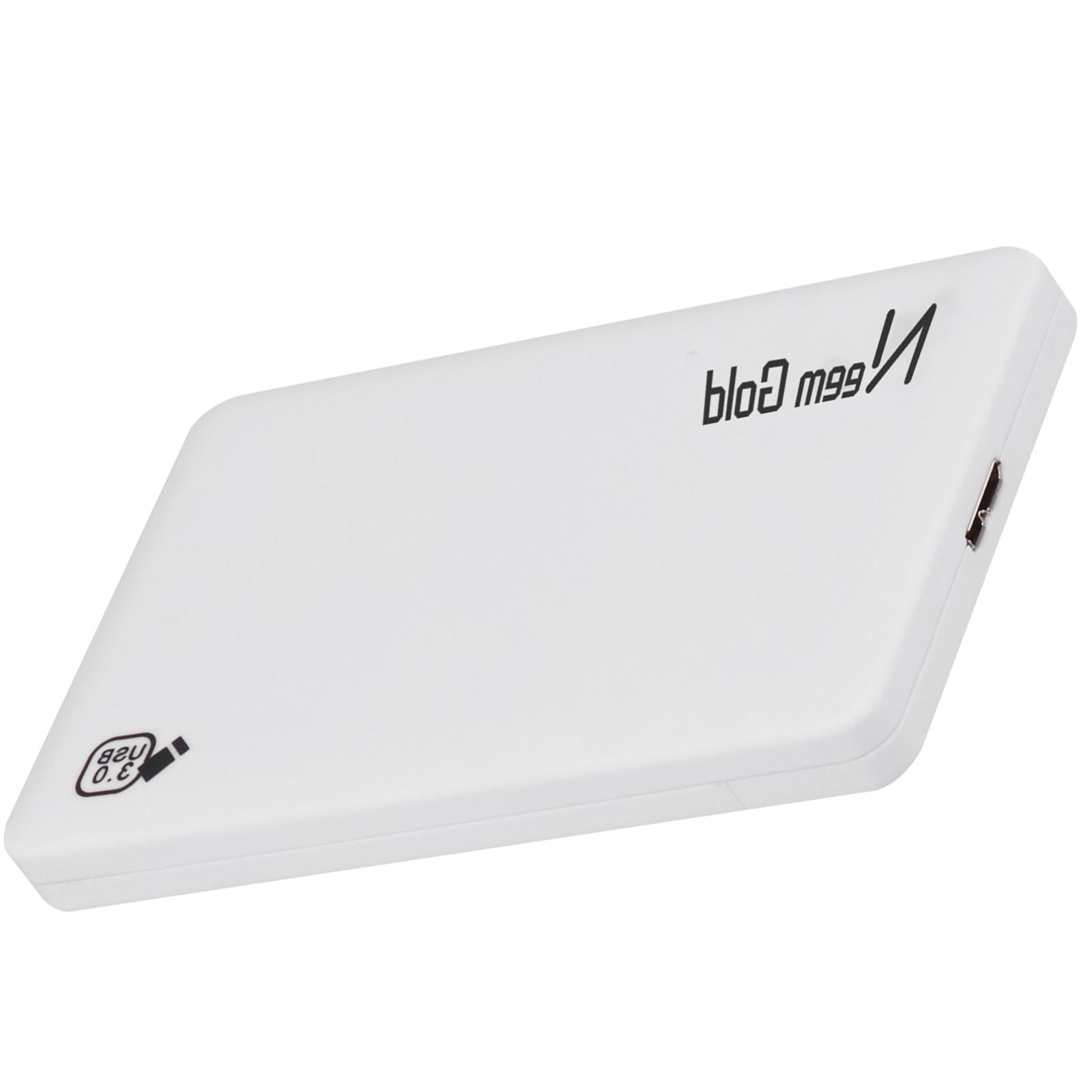 High Speed External Portable USB Hard Drive HDD for Laptops White 500GB