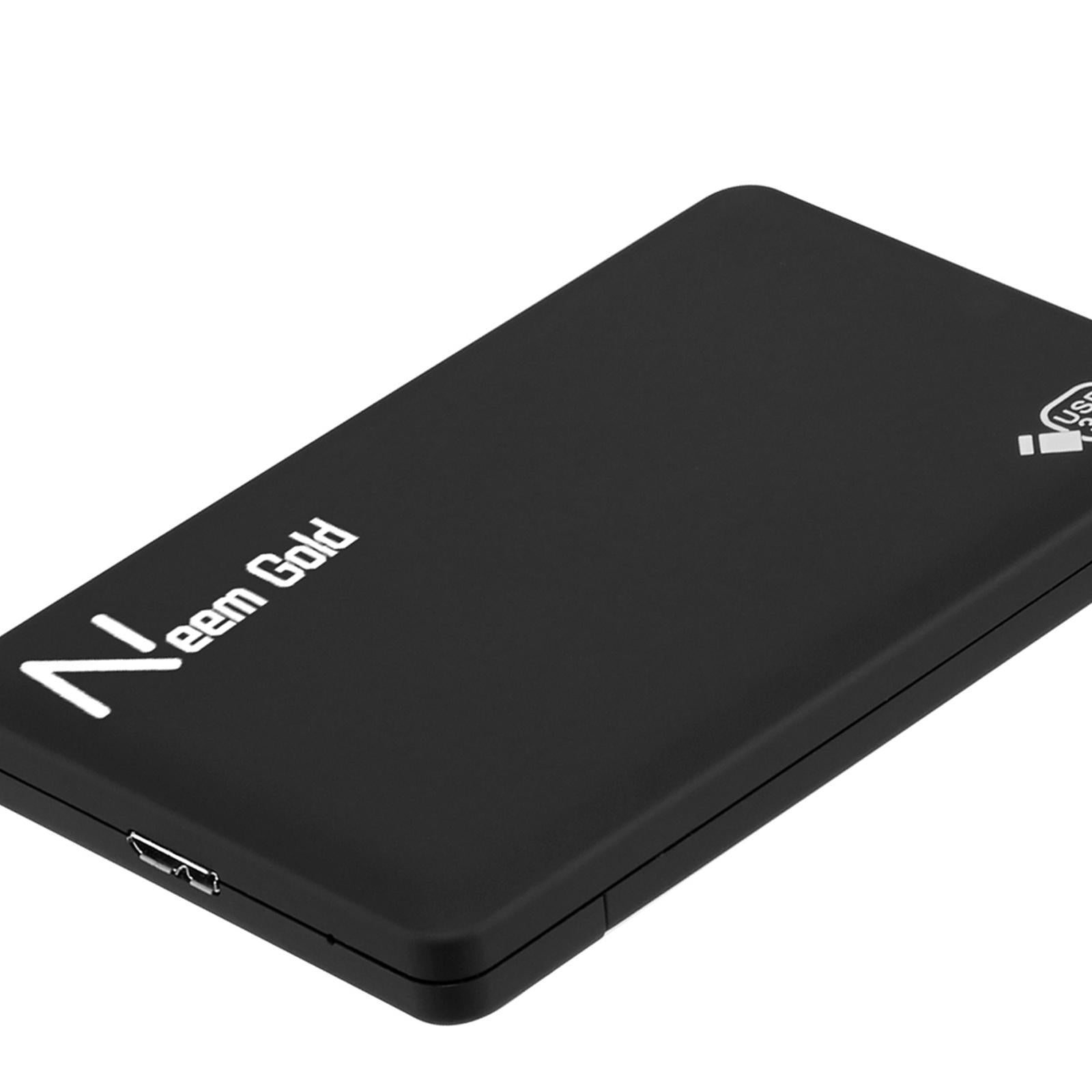 High Speed External Portable USB Hard Drive HDD for Laptops Black 2TB