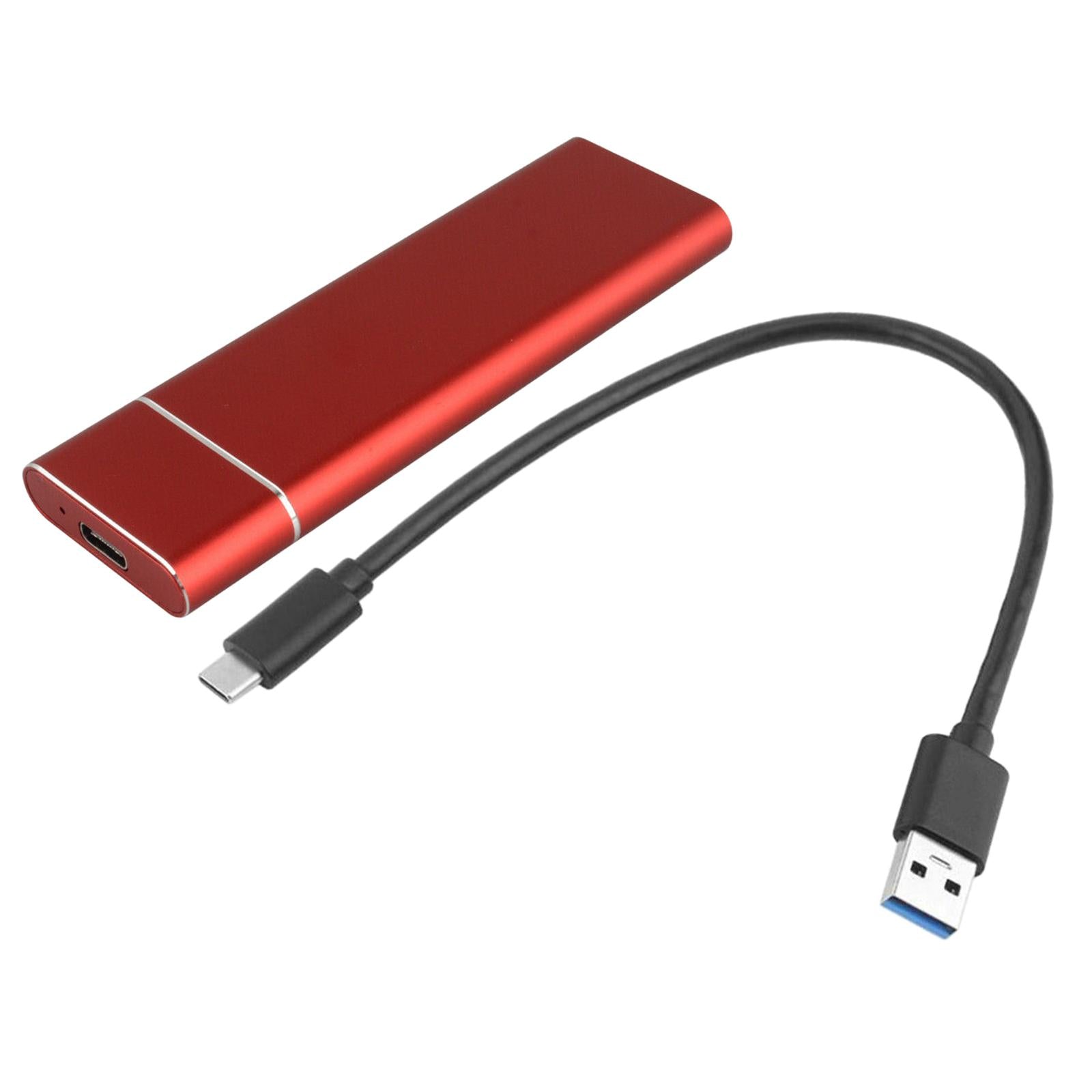 Type-C 1TB M.2 NGFF SSD Portable External Solid State Drive  red