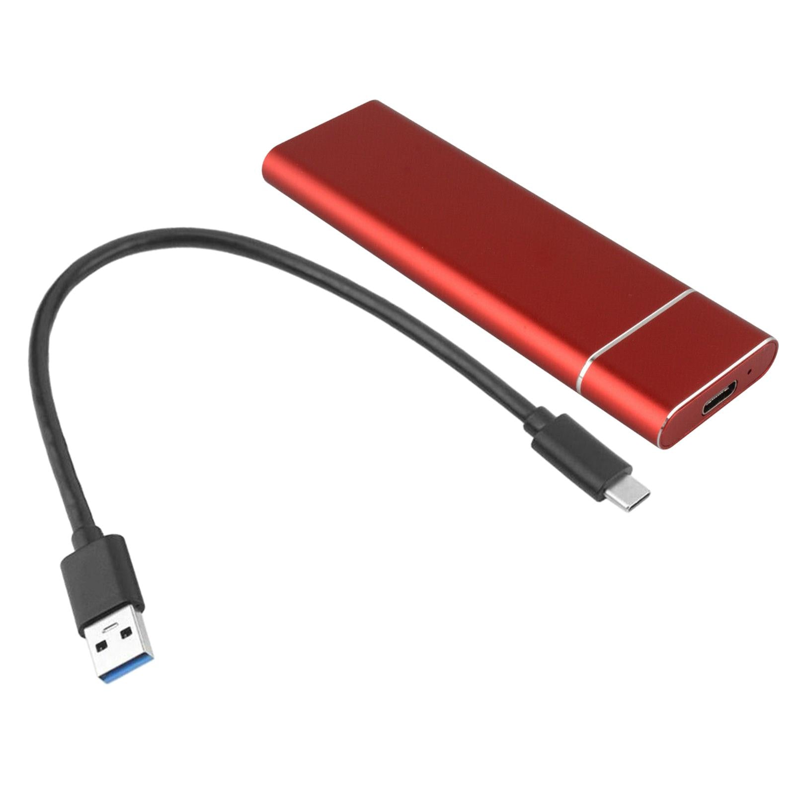 Type-C 1TB M.2 NGFF SSD Portable External Solid State Drive  red