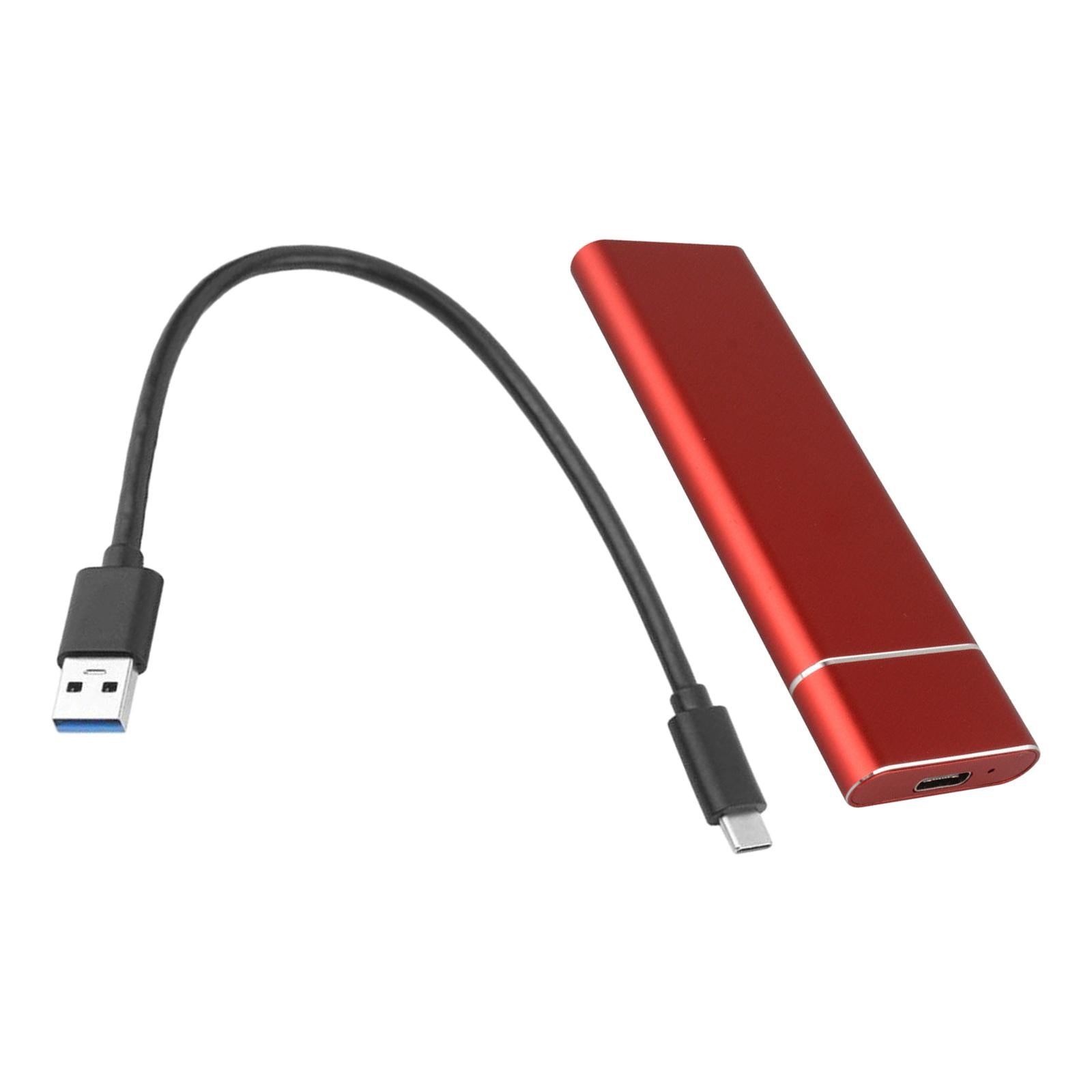 Type-C 1TB M.2 NGFF SSD Portable External Solid State Drive  red