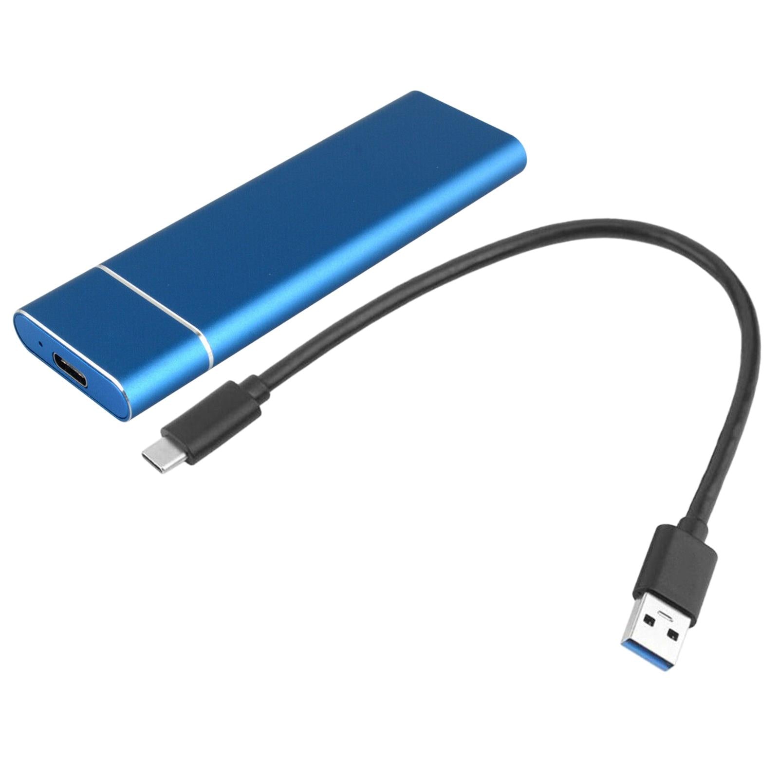 Type-C 1TB M.2 NGFF SSD Portable External Solid State Drive  blue