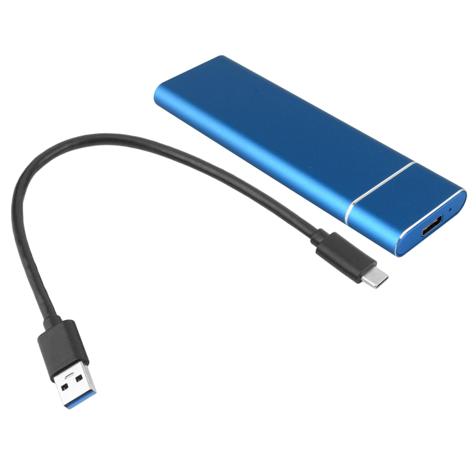 Type-C 1TB M.2 NGFF SSD Portable External Solid State Drive  blue