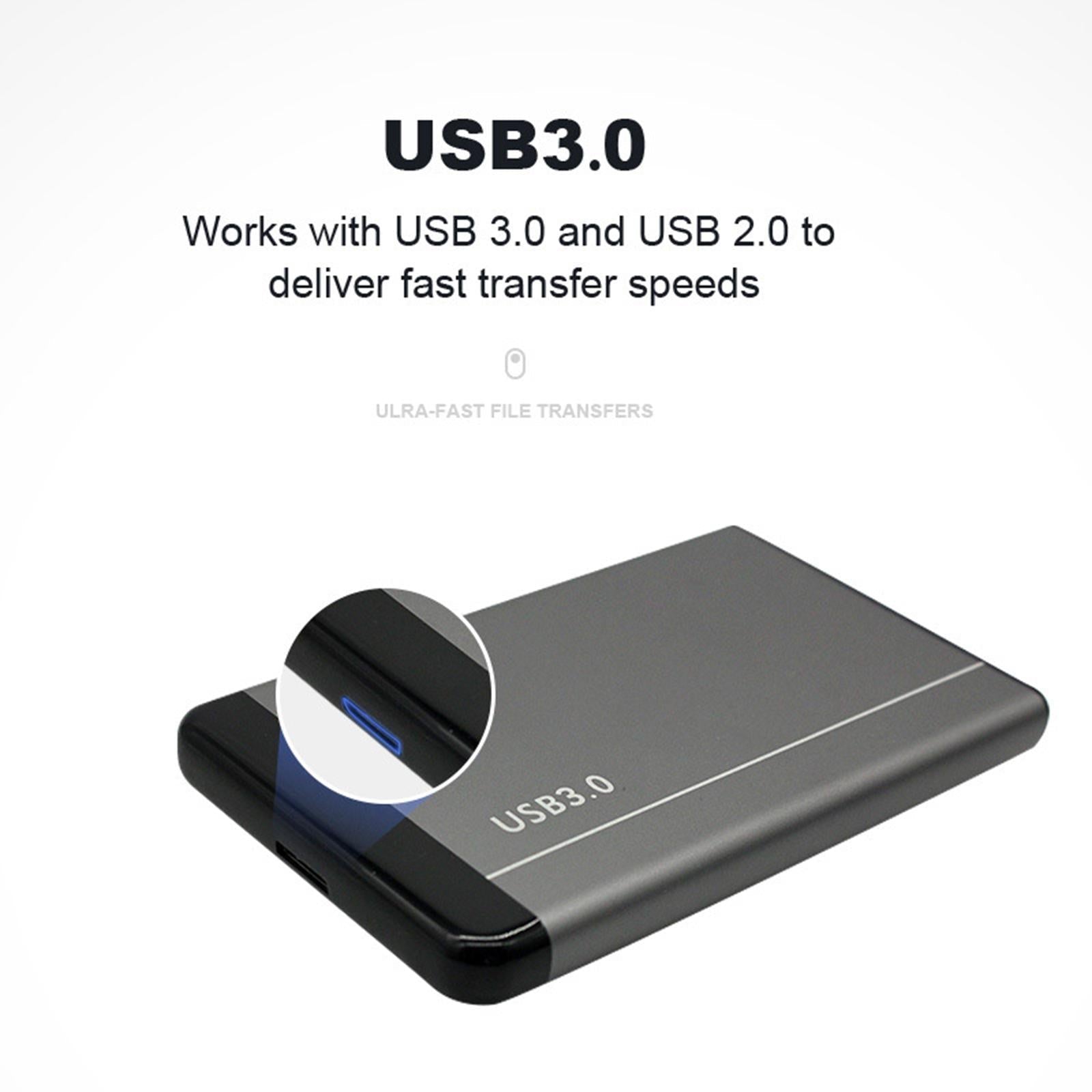 2.5in 5400 RPM External USB Hard Drive HDD Data Transfer for Computers 500GB