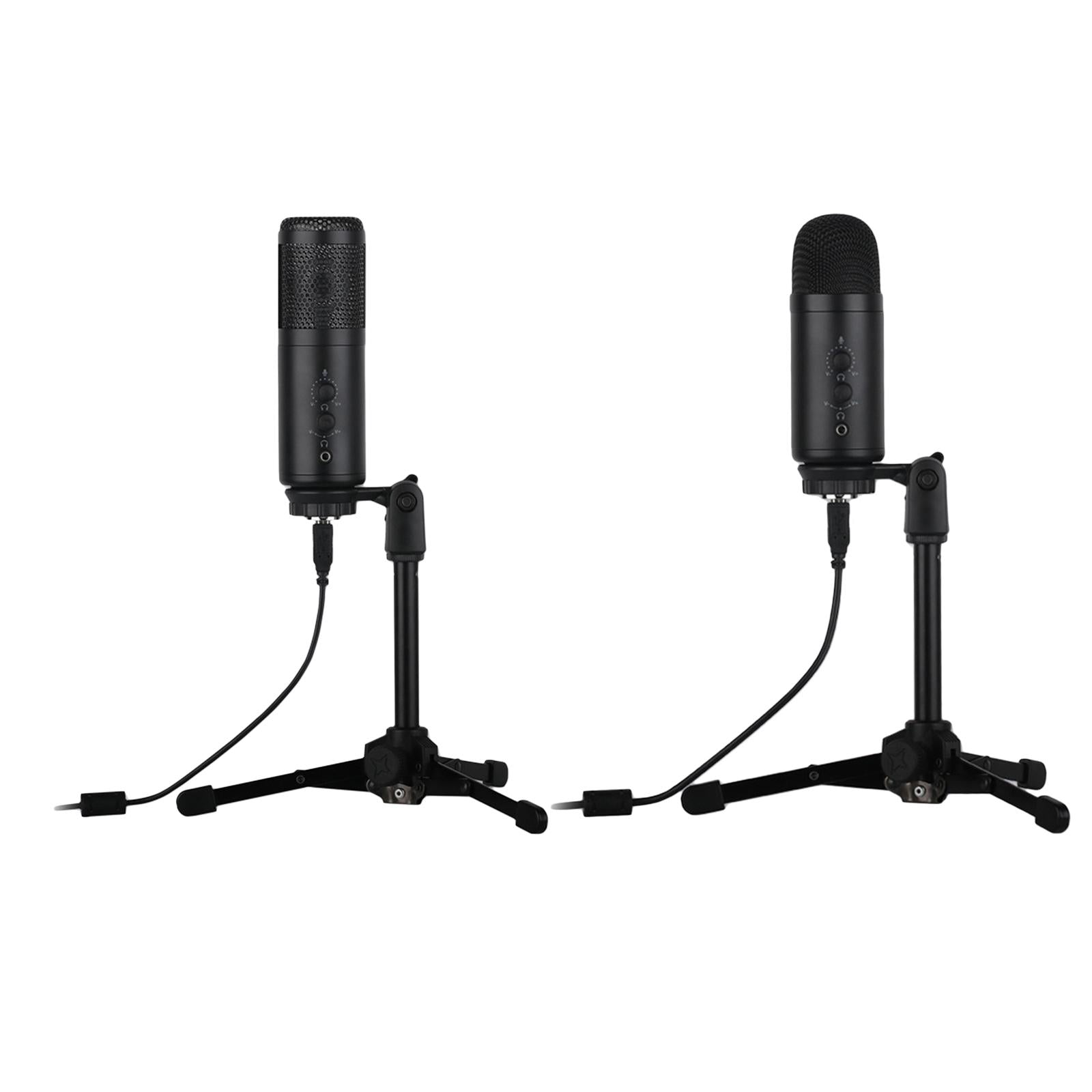 USB Condenser Microphone wTripod Stand For Game Chat Recording Computer A9-A