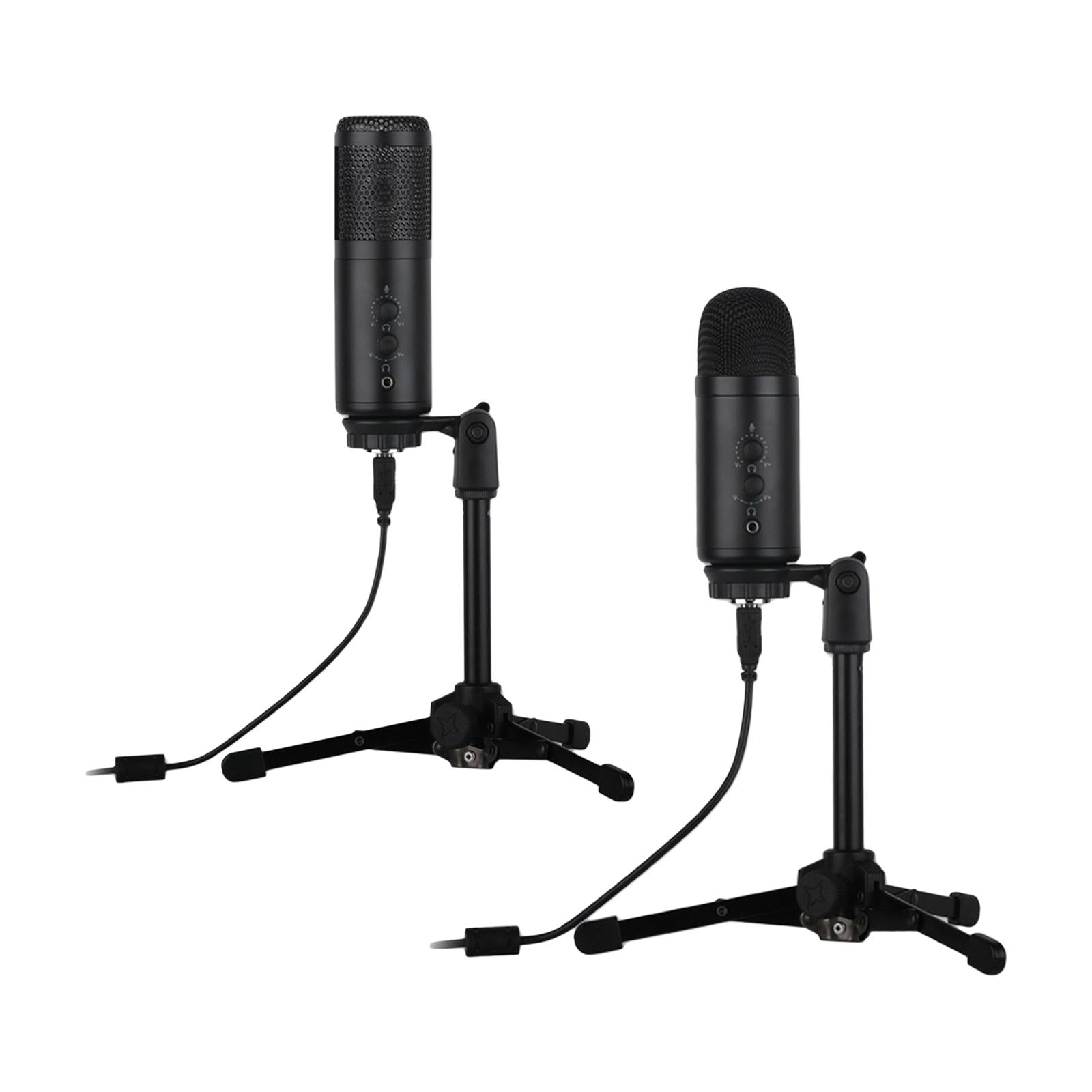 USB Condenser Microphone wTripod Stand For Game Chat Recording Computer A9-A