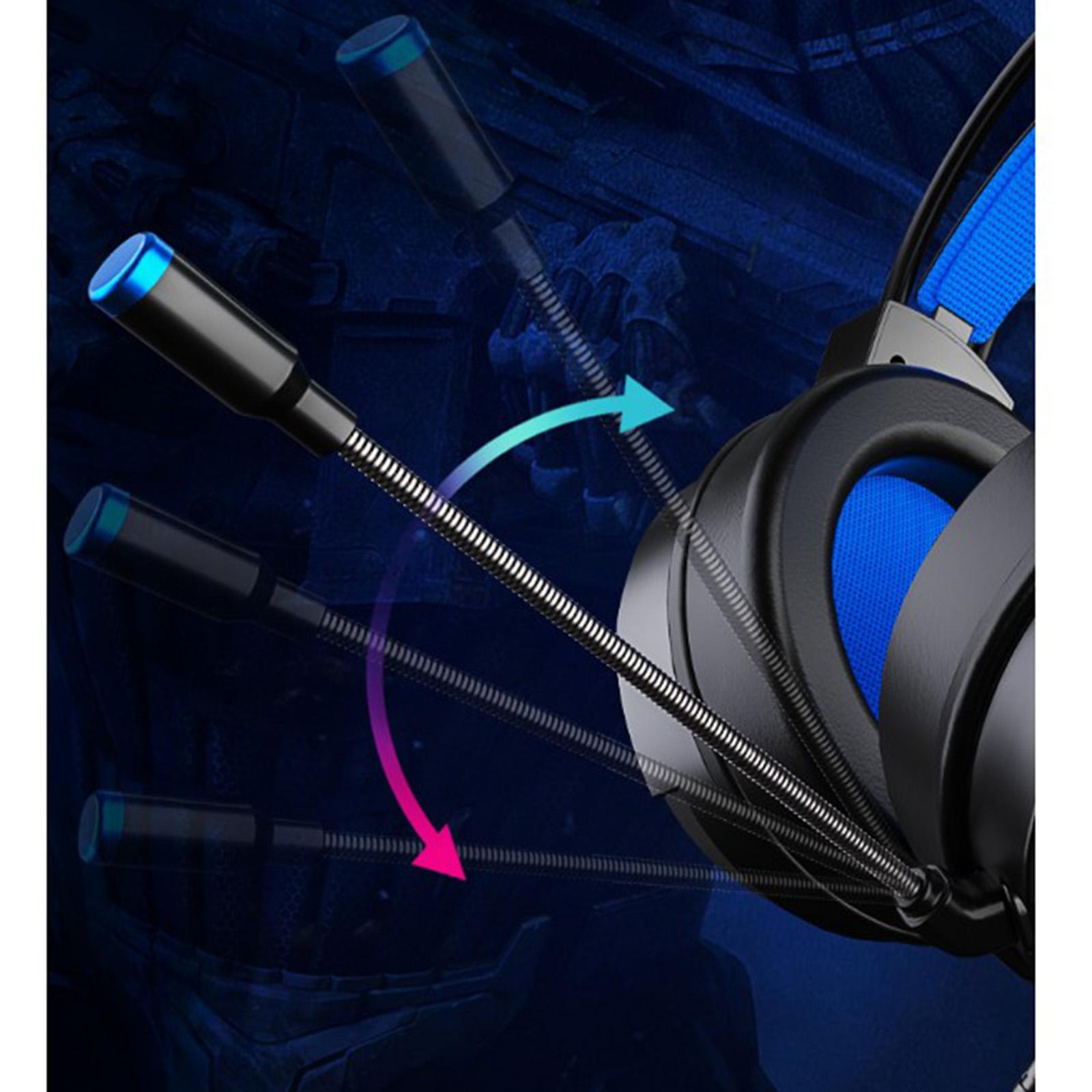 Wired Stereo Bass Surround Gaming Headset Headphone for PC Black