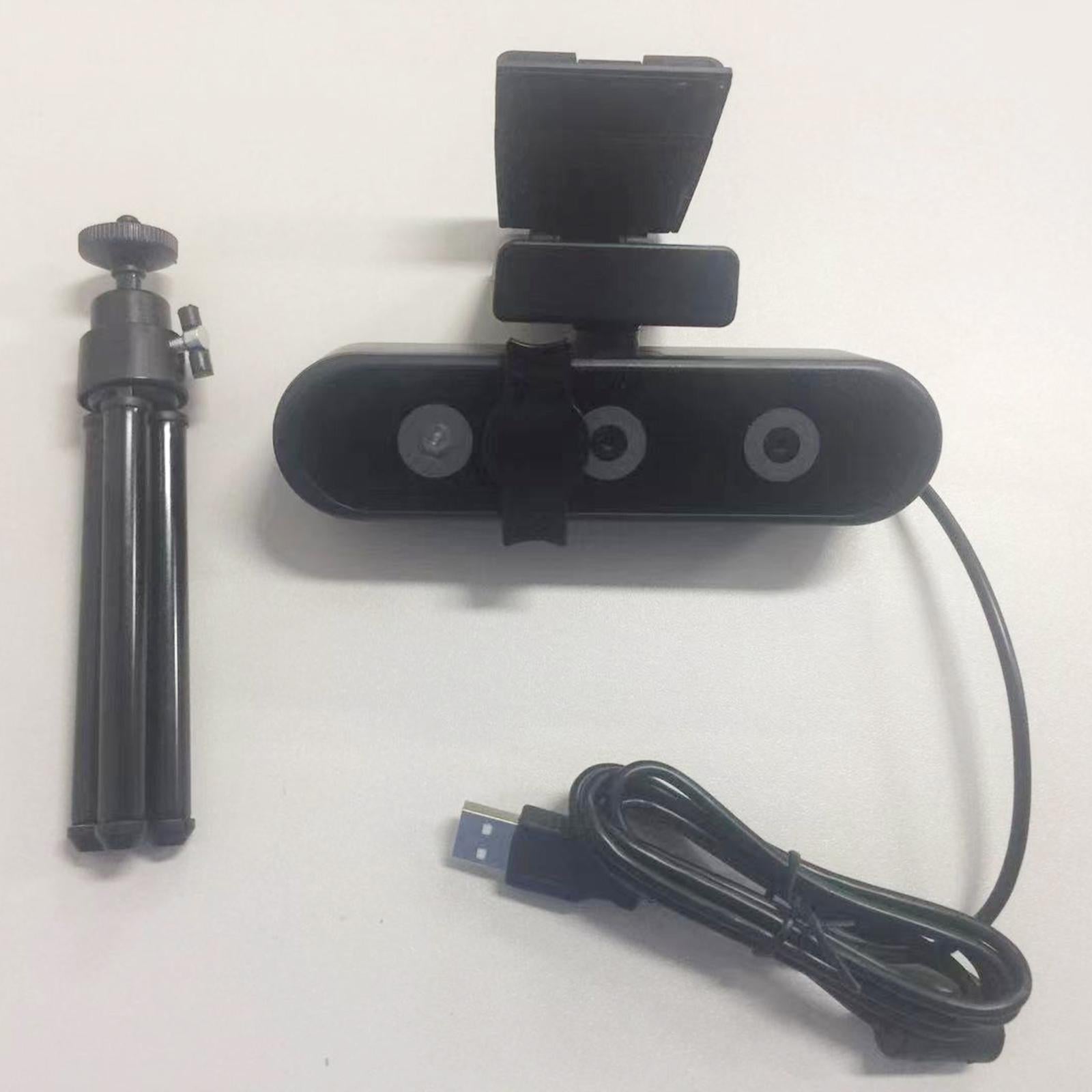 Webcam with 2 Mic 2K HD Webcam Streaming Computer Web Camera Binocular Eyes