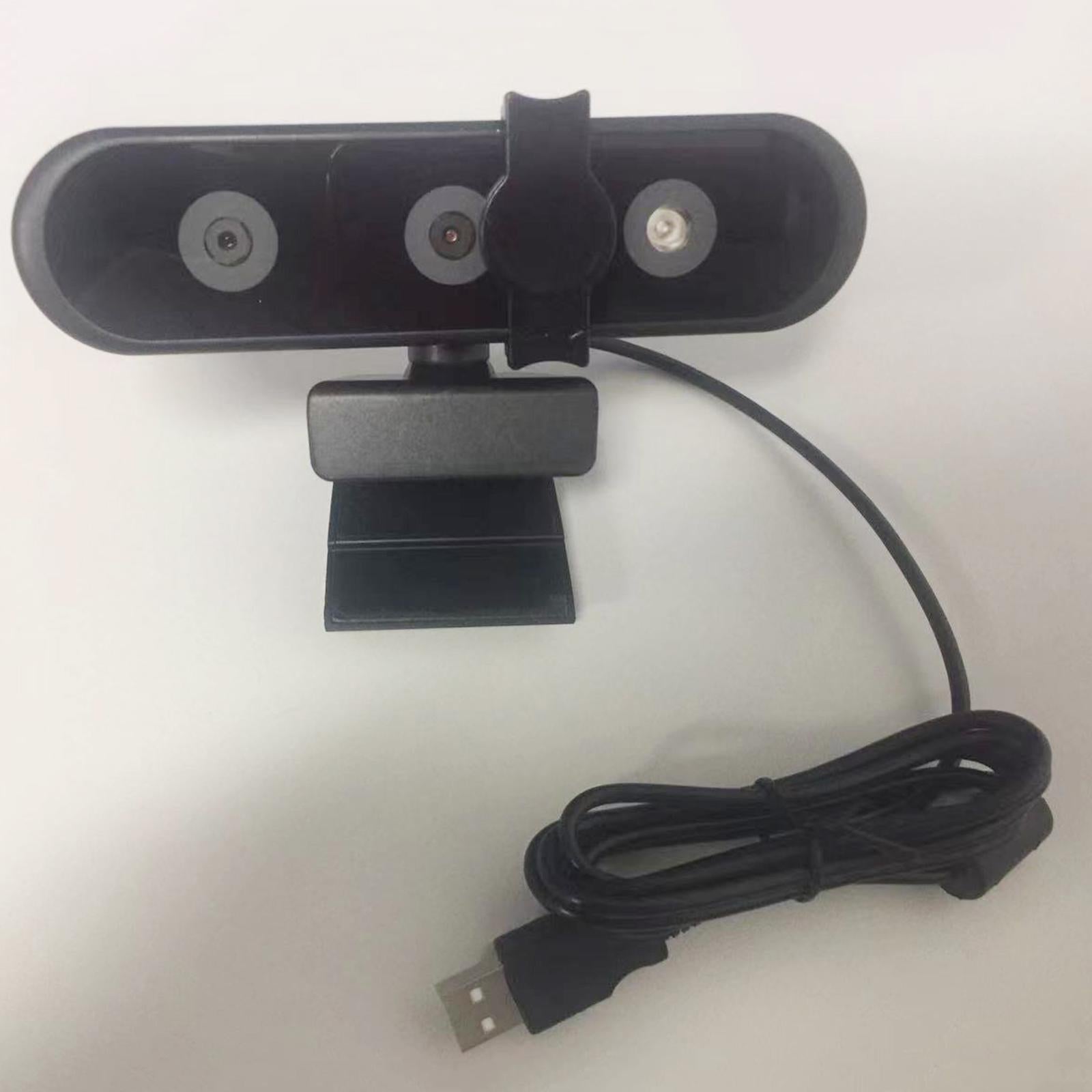 Webcam with 2 Mic 2K HD Webcam Streaming Computer Web Camera Binocular Eyes