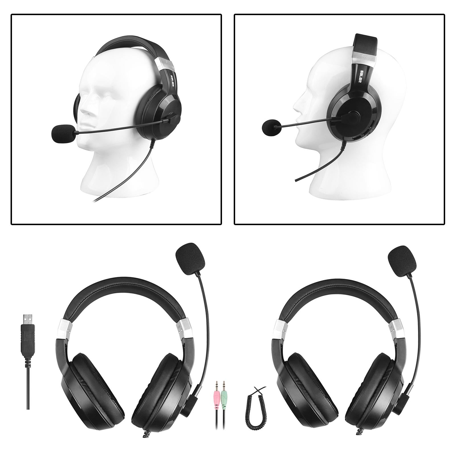 Comfort Exams Headset with Microphone for Education Computer PC  3.5 version