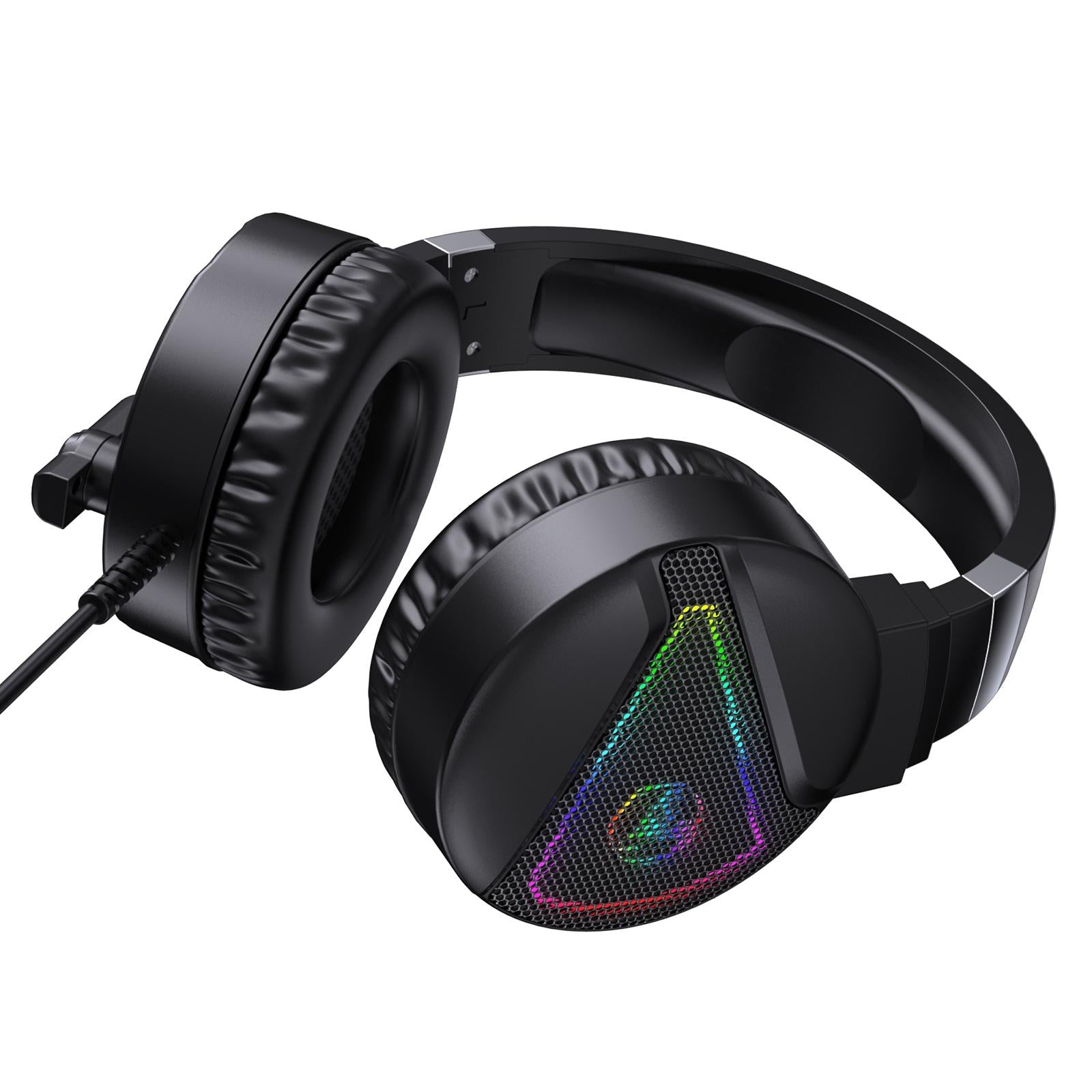 F16 3.5mm Wired Gaming Headset RGB Surround w/ Mic Headphones For PC Laptop